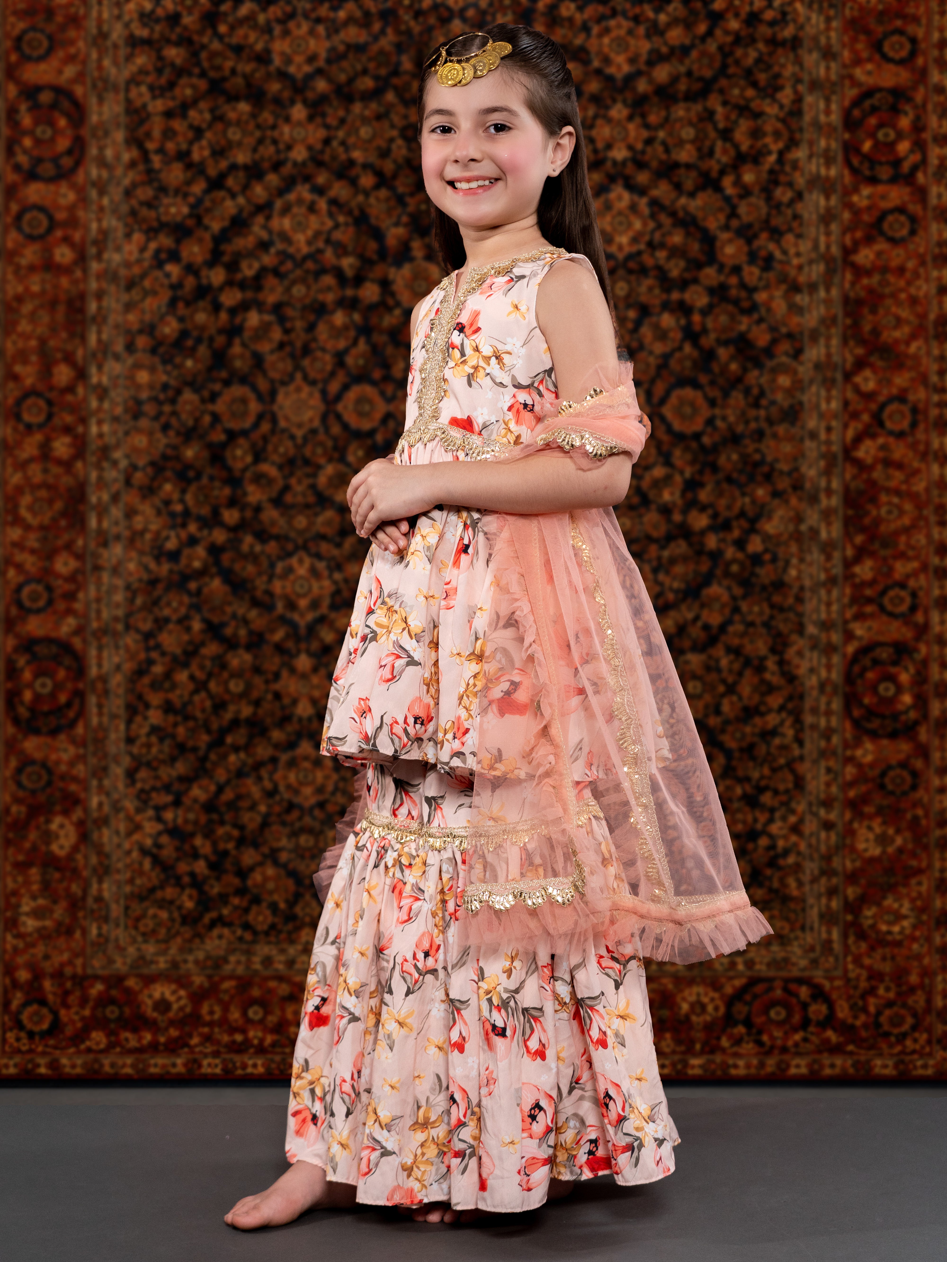 PEACH ROSE SUIT SET