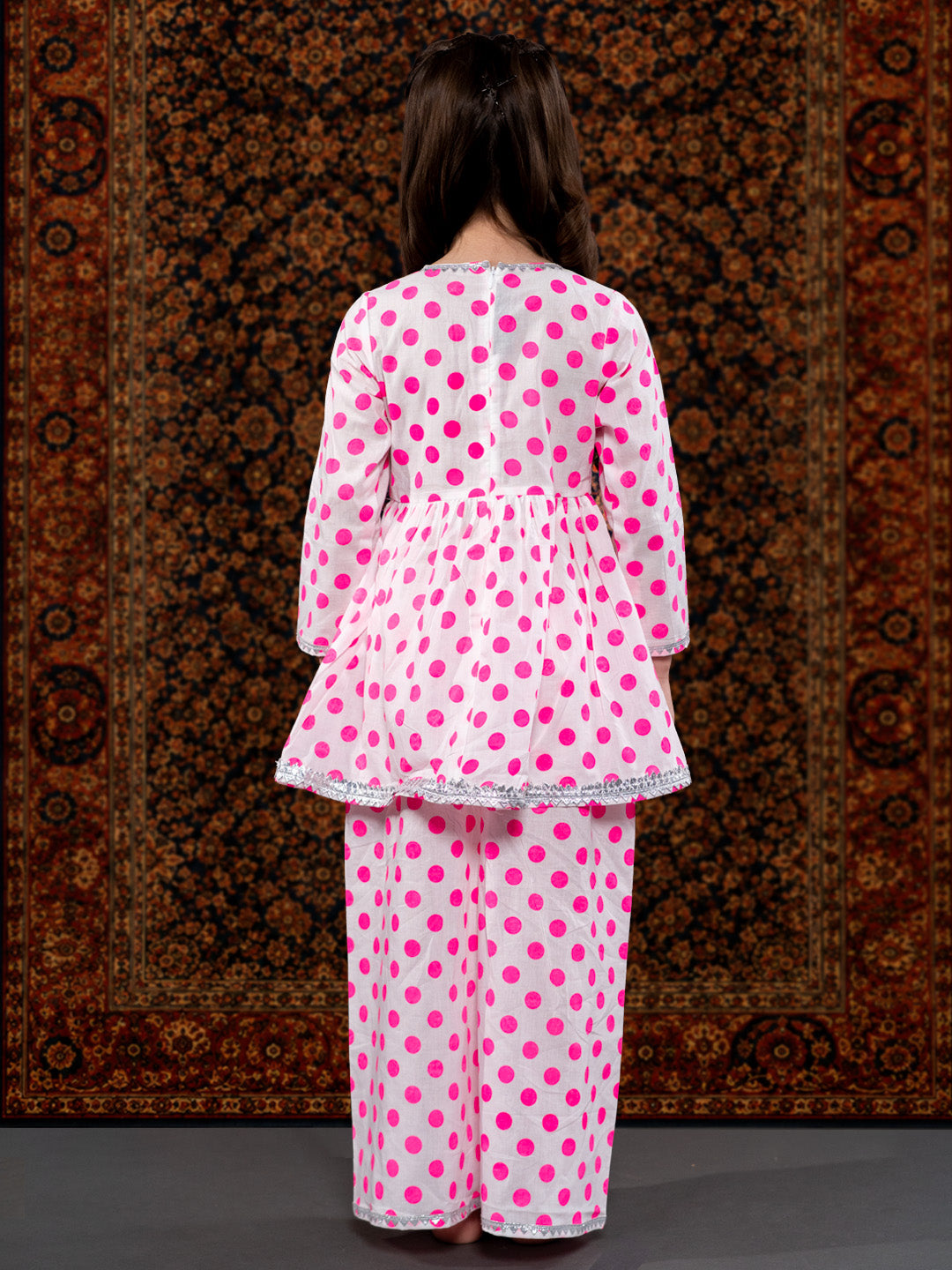PINK POLKA SUIT SET