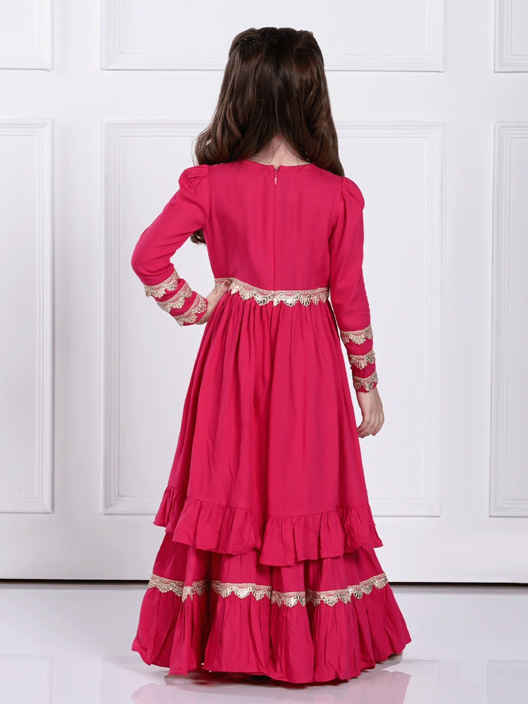 Anahira Suit Set- A Hot Pink Suit for Girls