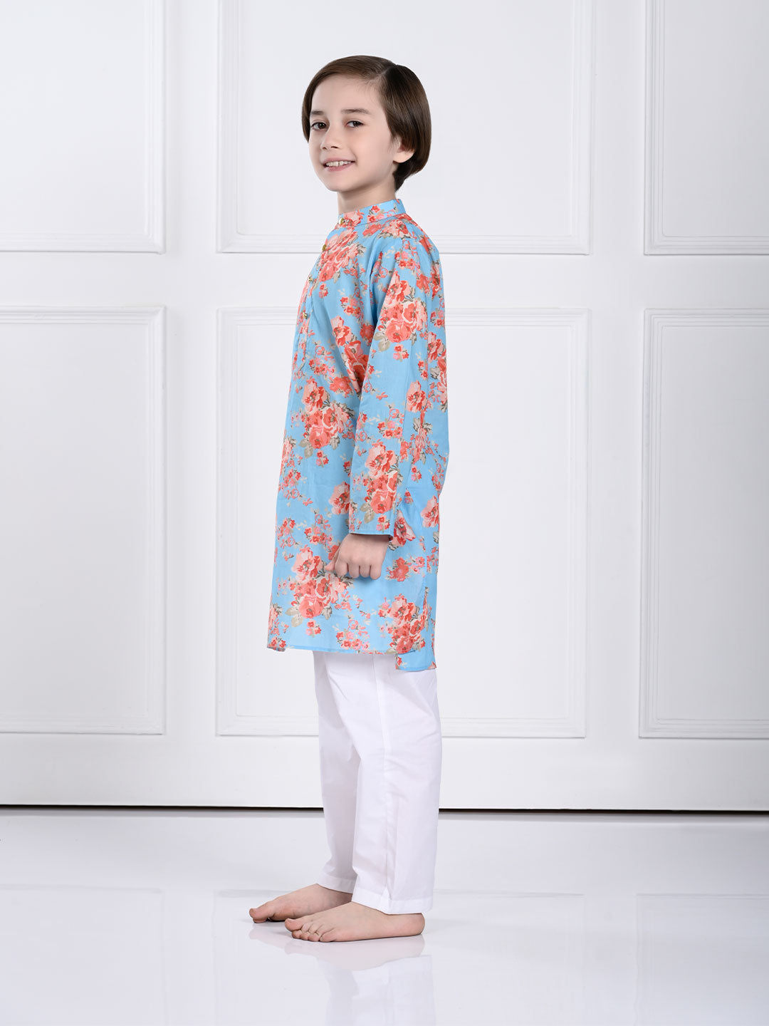 Jas - Blue Floral Kurta Pajama Set