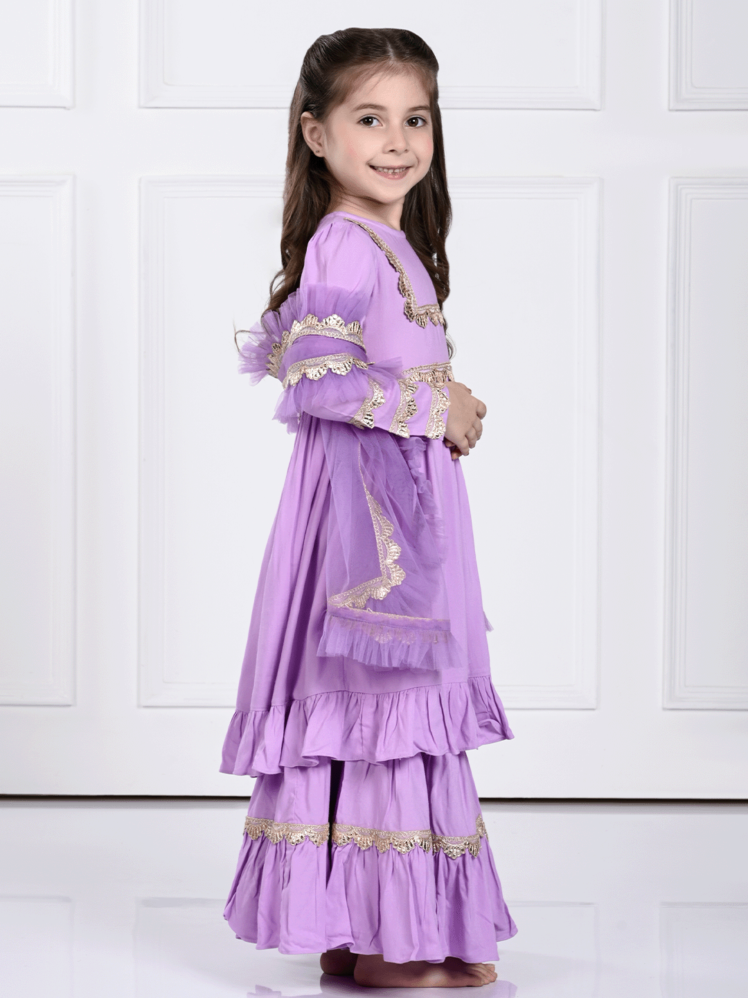 Norah Suit Set- A Lavender Suit for Girls