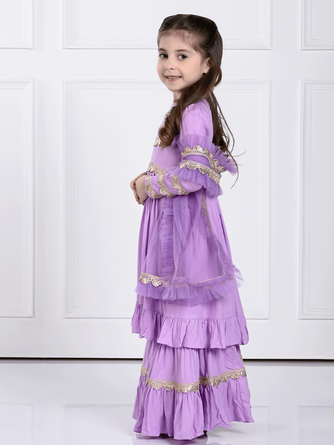 Norah Suit Set- A Lavender Suit for Girls