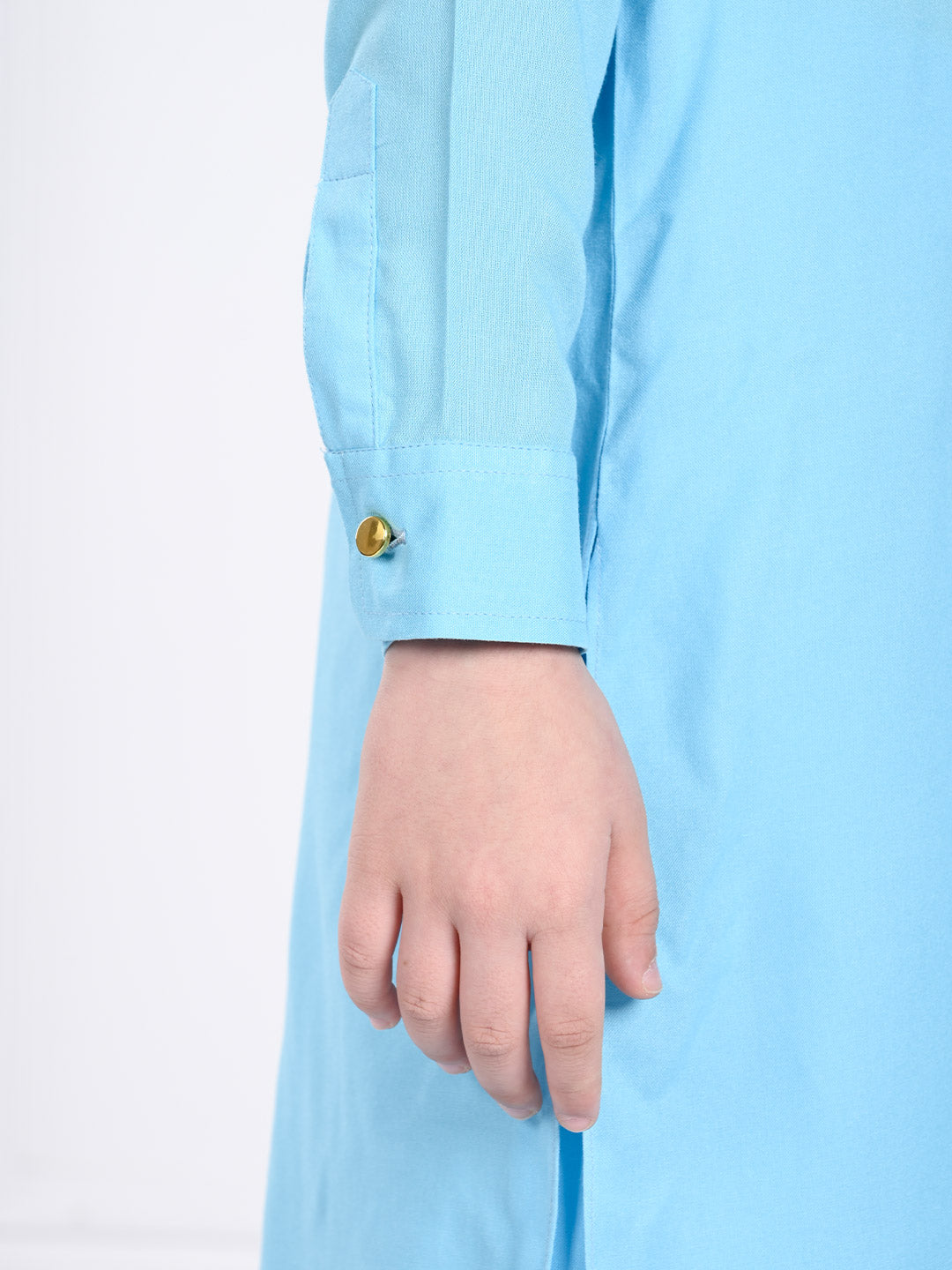 Ziaan - Light Blue Pathani Kurta Pajama Set