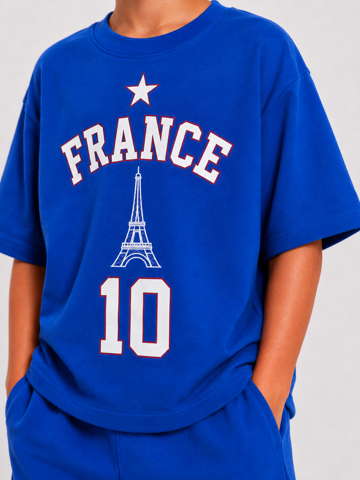 FRANCE - OVERSIZED ROYAL BLUE CO-ORD SET