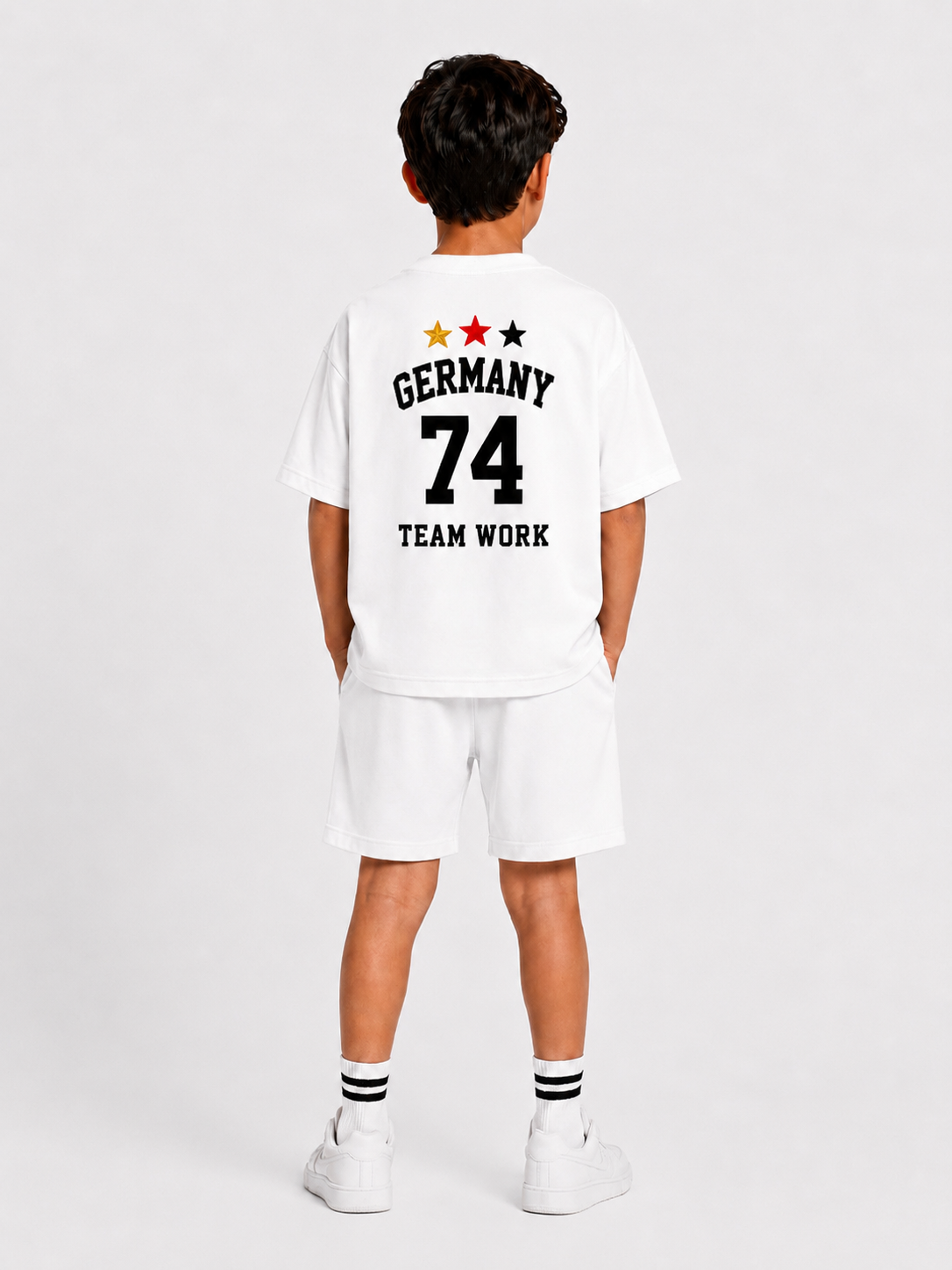 GERMANY - OVERSIZED WHITE CO- ORD SET