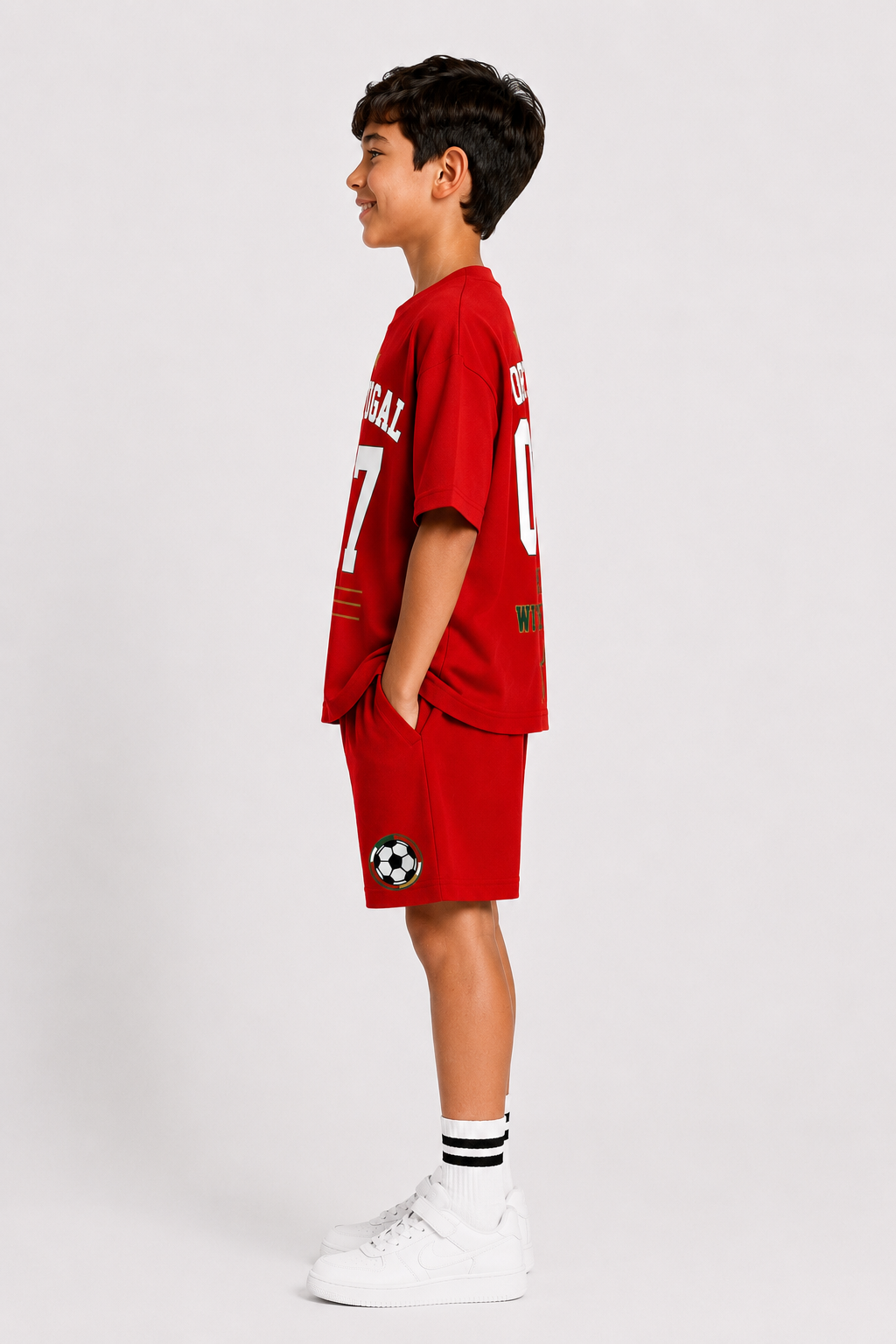 PORTUGAL - OVERSIZED RED CO-ORD SET