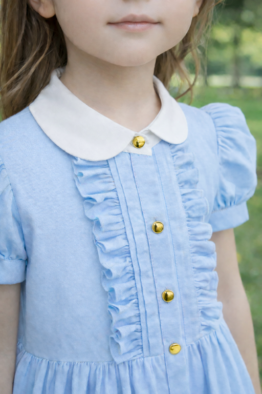 LIGHT BLUE DENIM DRESS