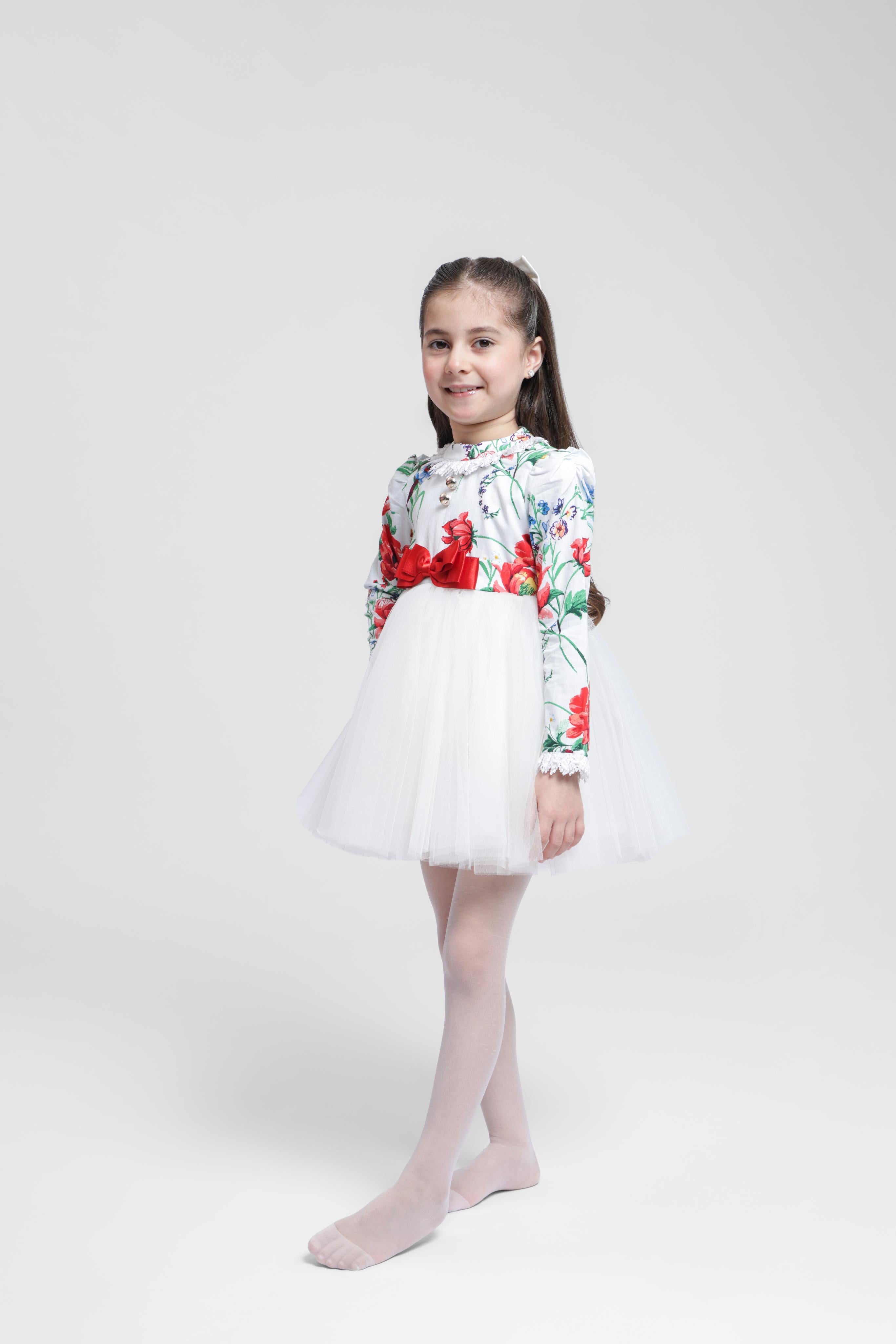 WHITE ROSE DRESS