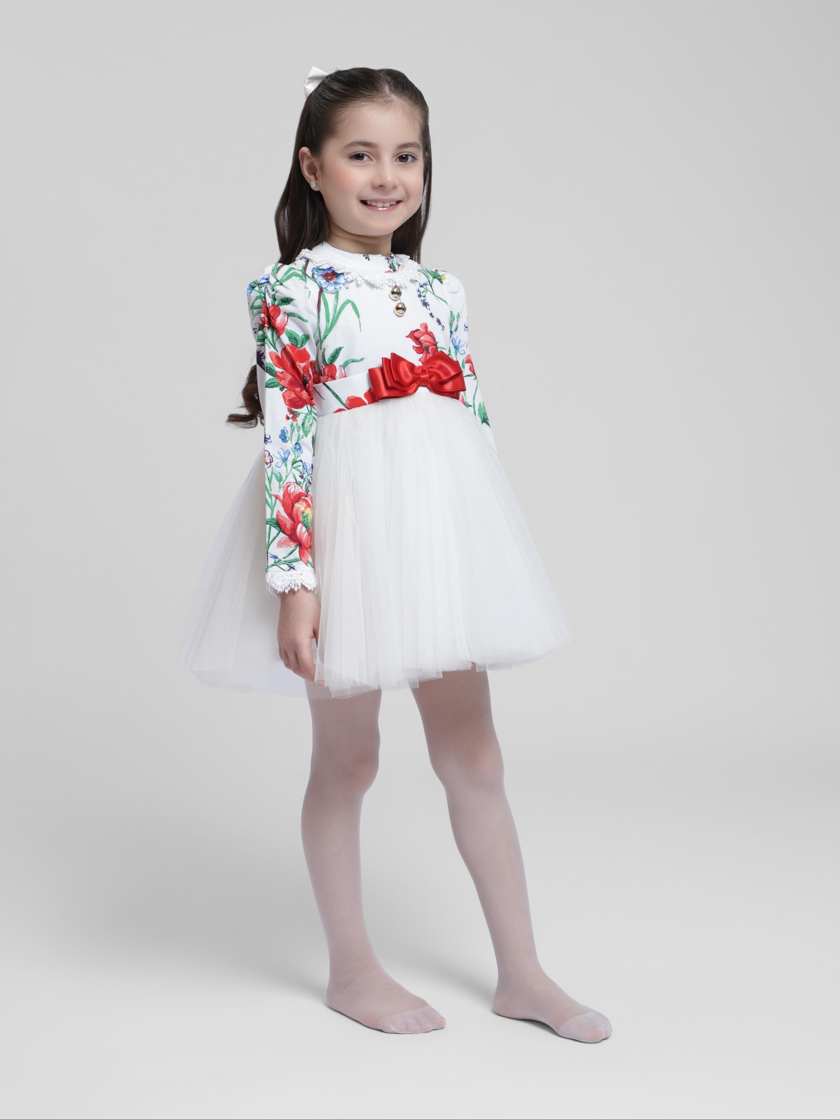 WHITE ROSE DRESS