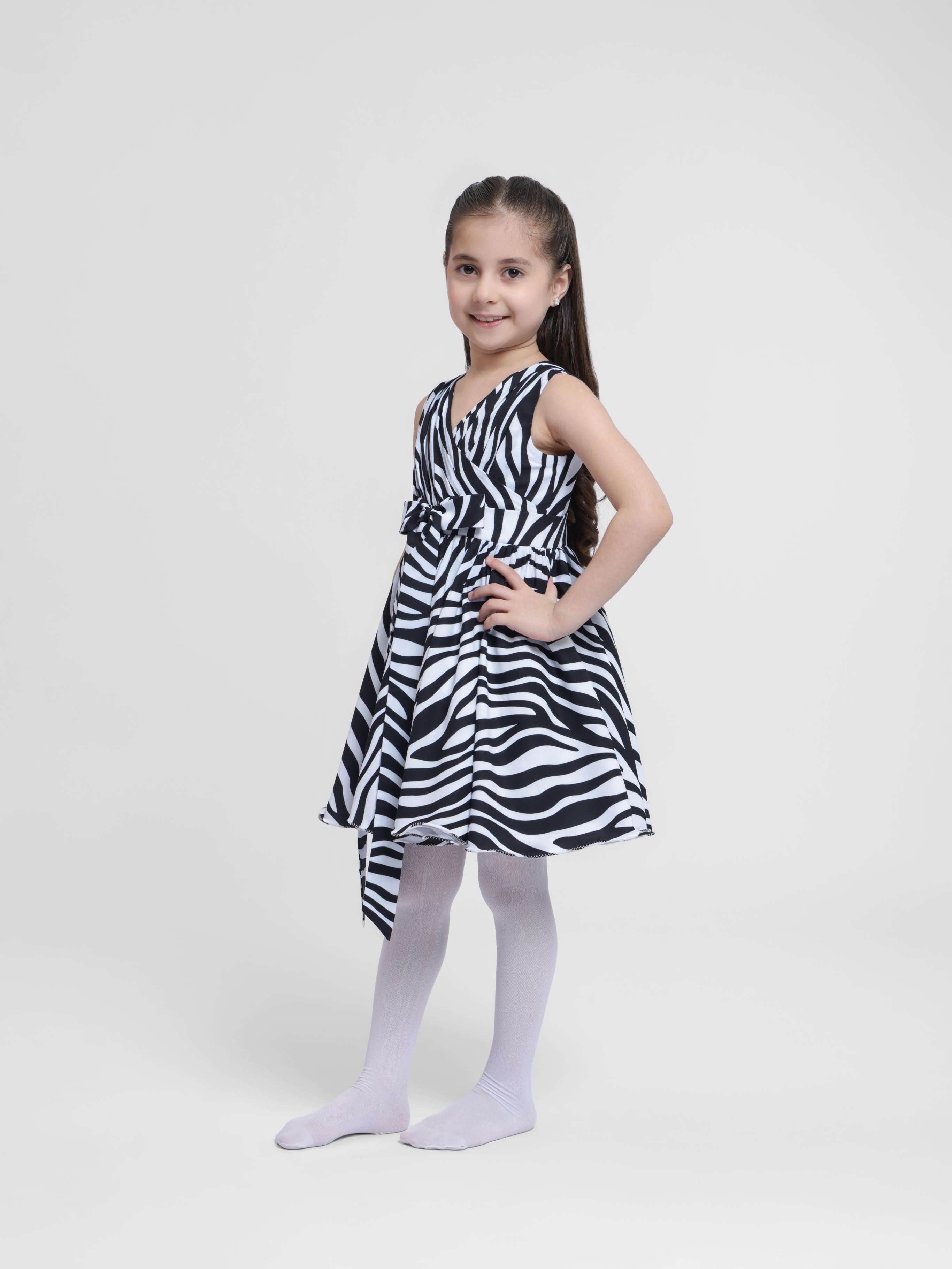 ZEBRA PRINT - SLEEVELESS  DRESS
