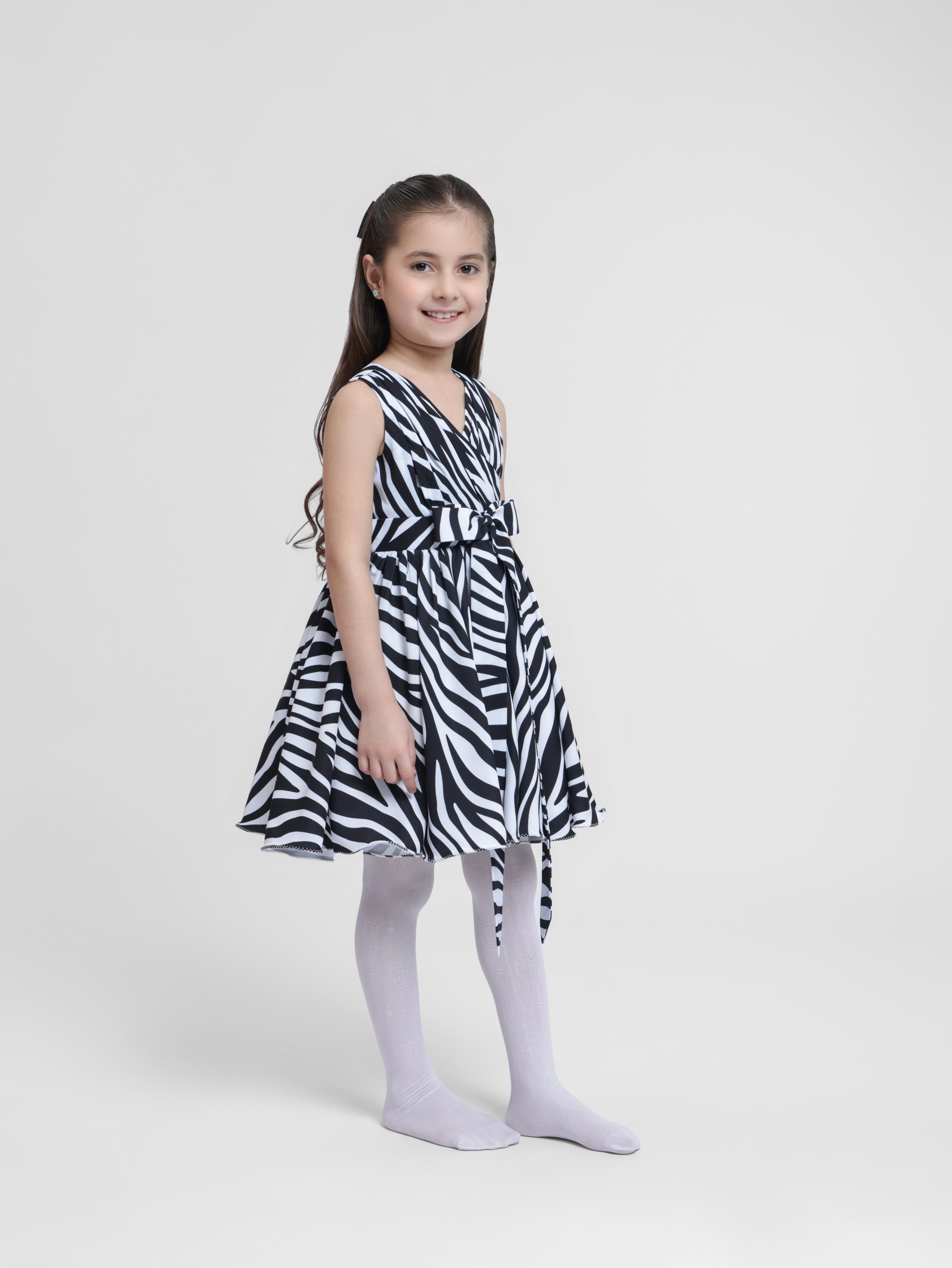 ZEBRA PRINT - SLEEVELESS  DRESS