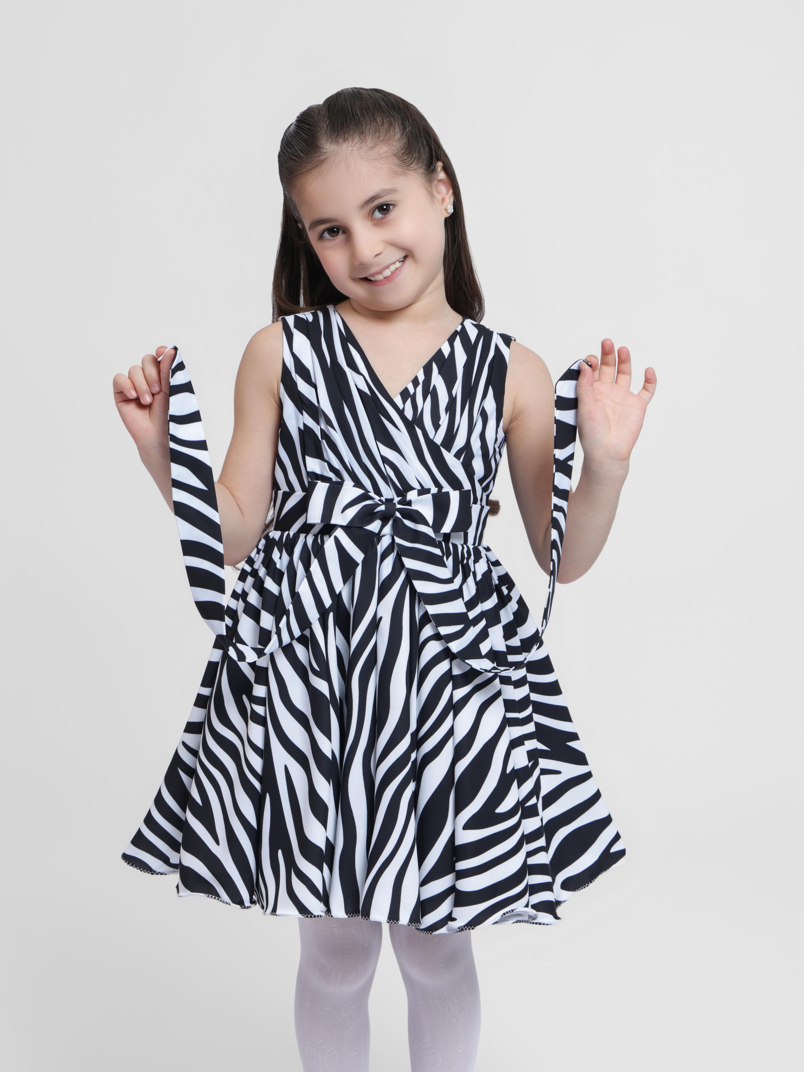 ZEBRA PRINT - SLEEVELESS  DRESS