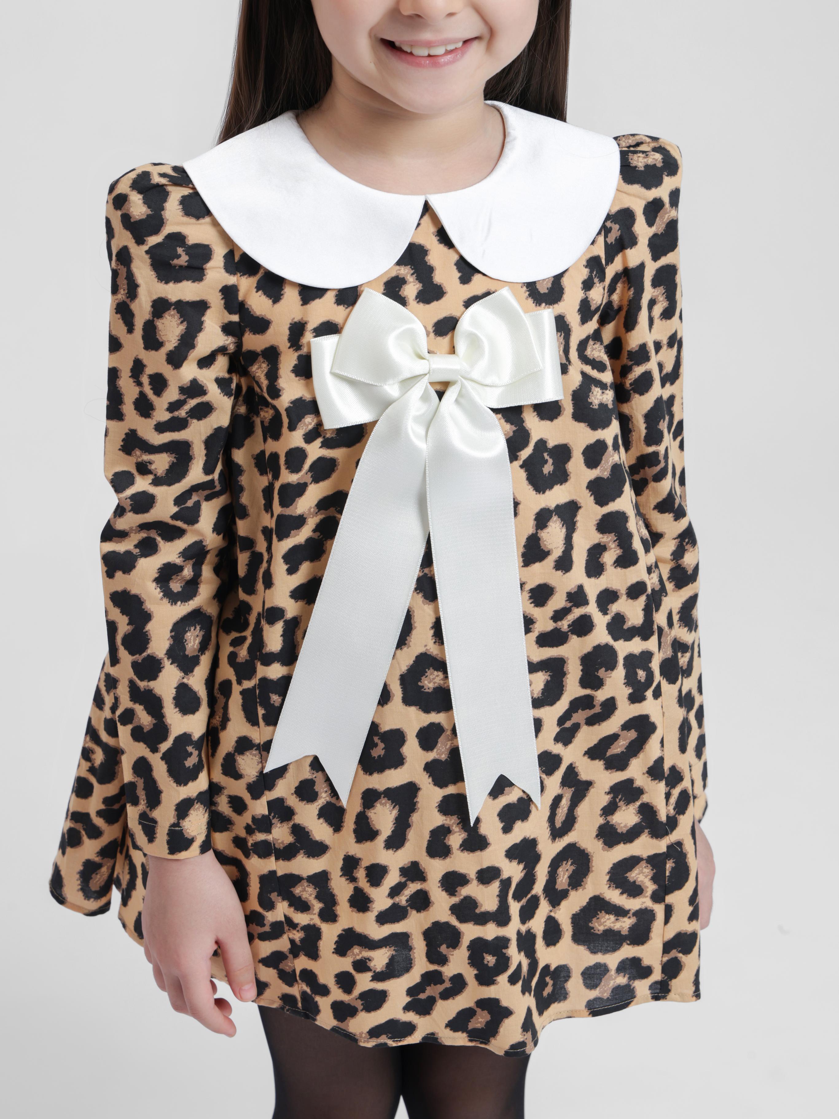 BROWN LEOPARD - FULL SLEEVES DRESS