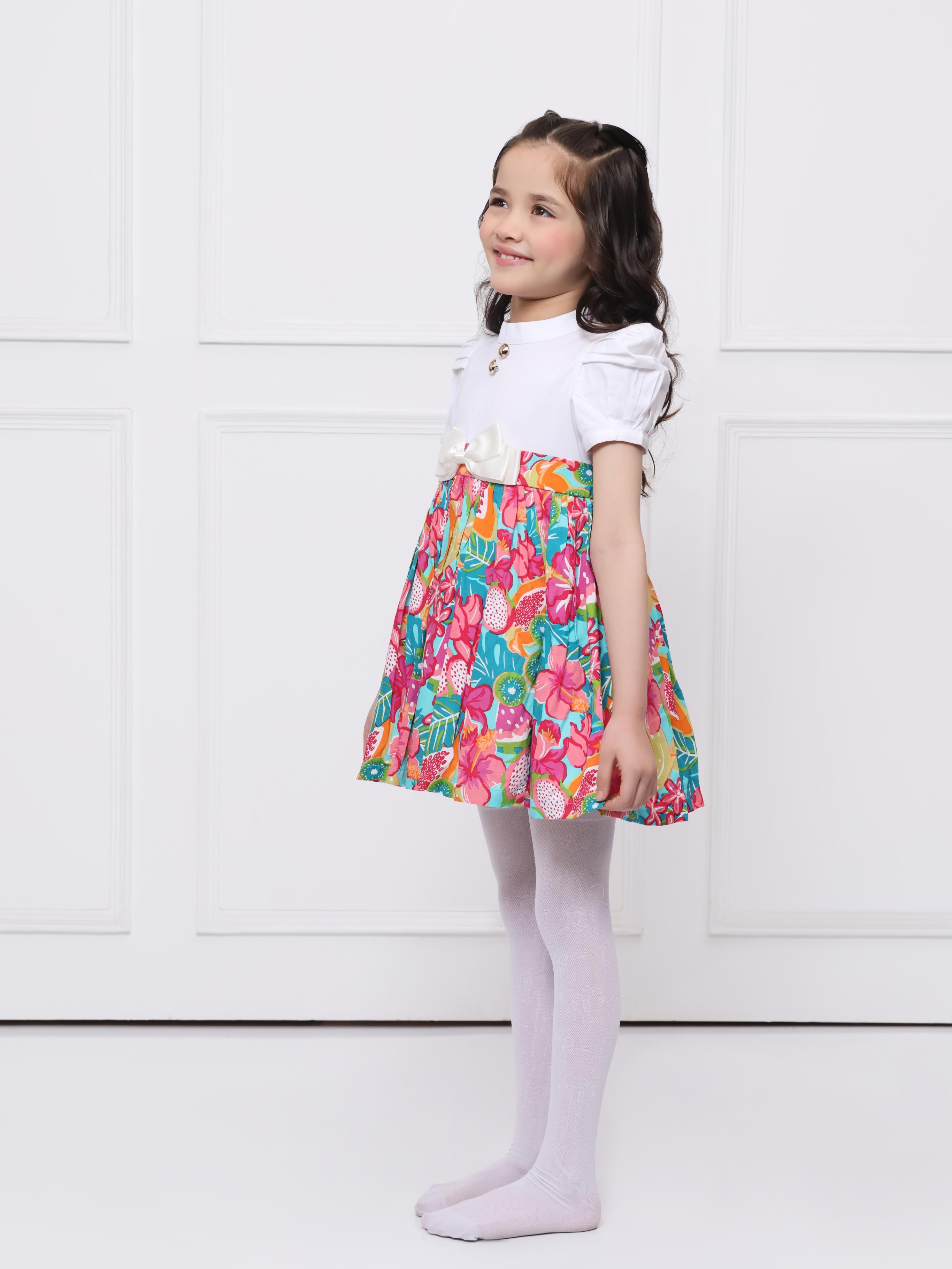 Multi coloured elizabeth dress