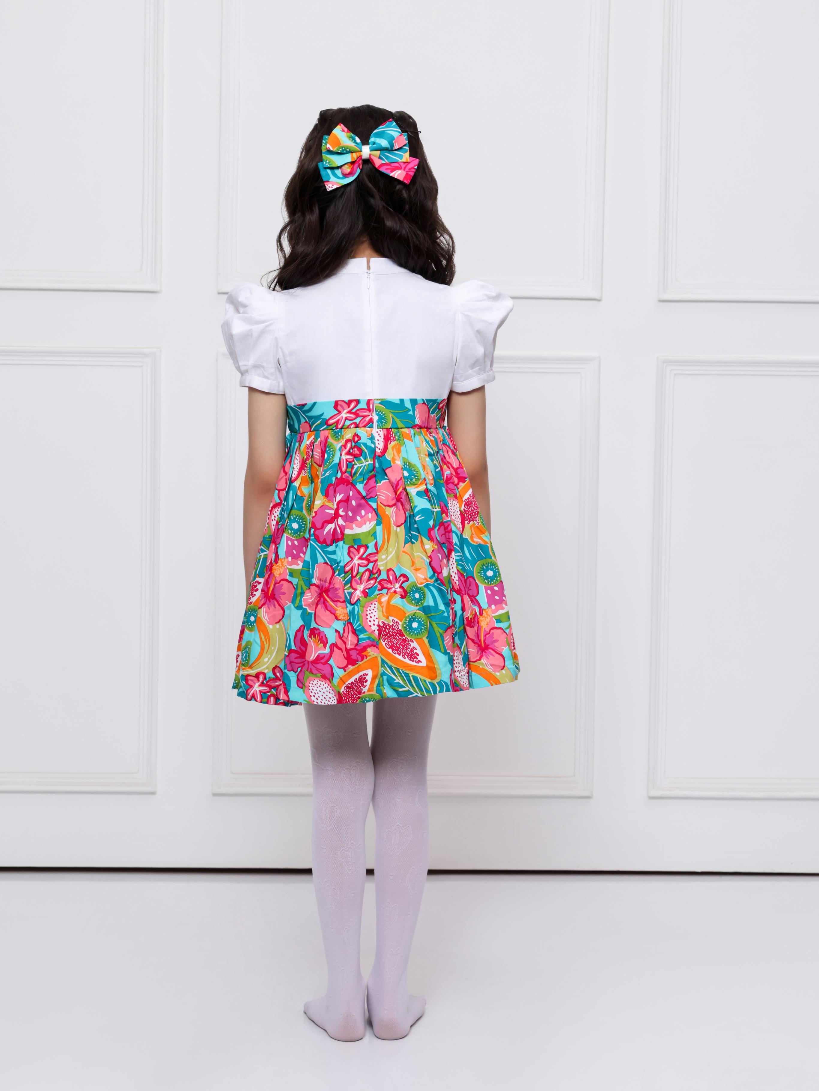 Multi coloured elizabeth dress