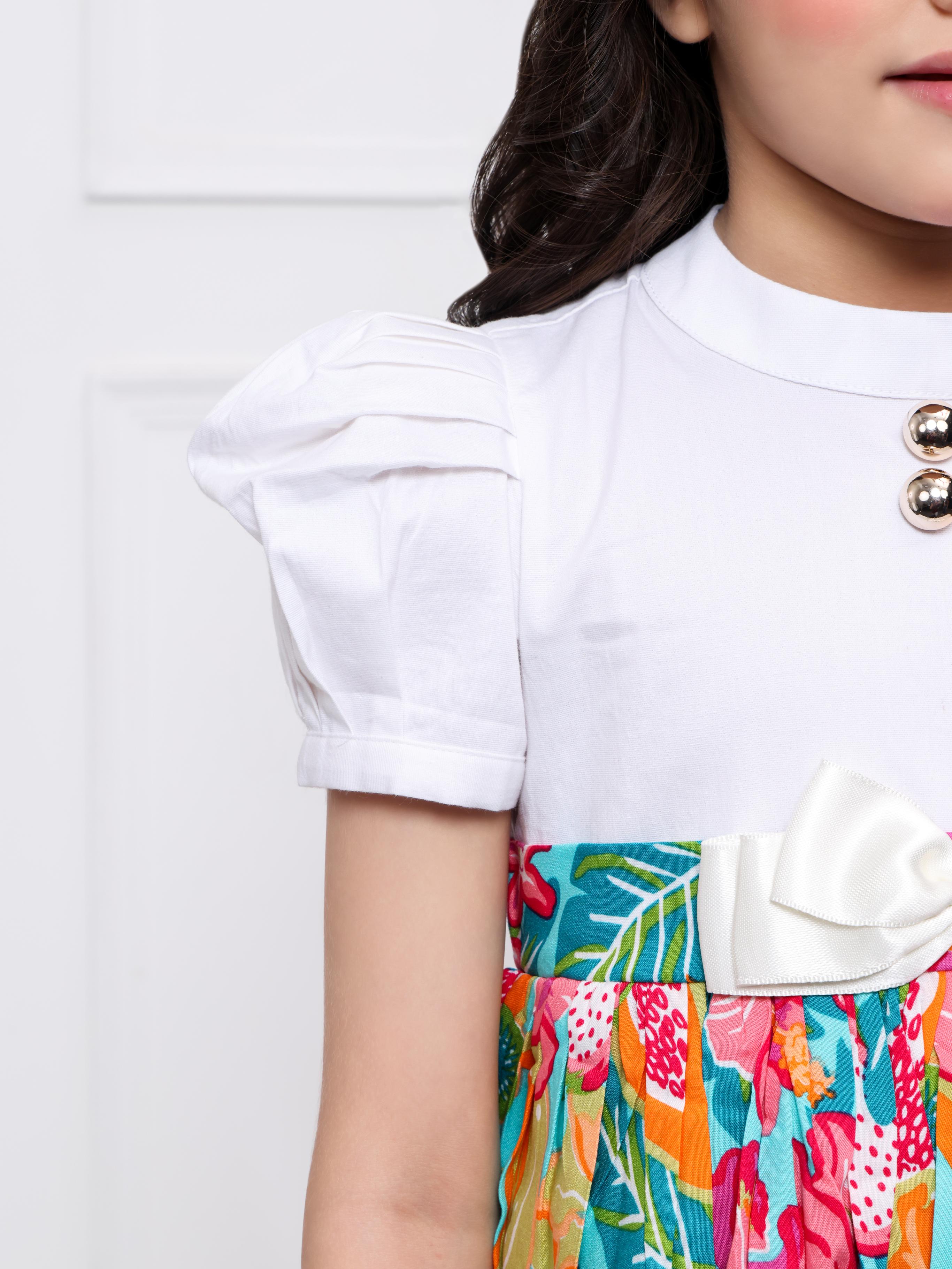 Multi coloured elizabeth dress