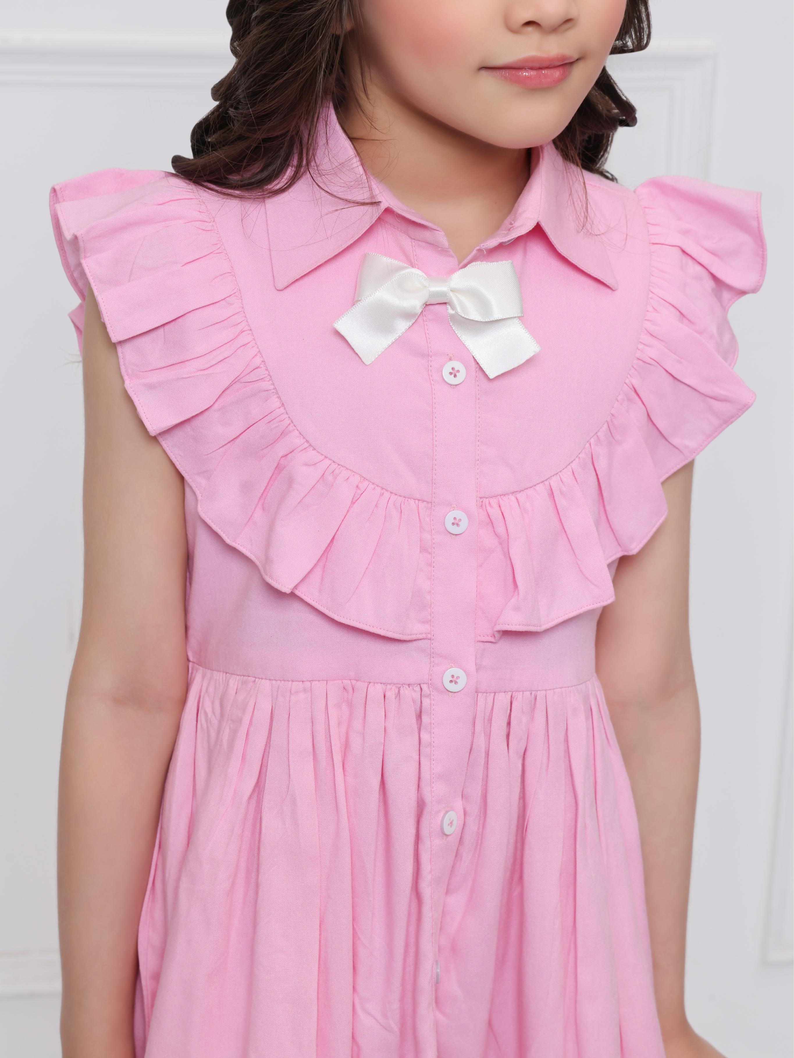 Light Pink  shirt dress