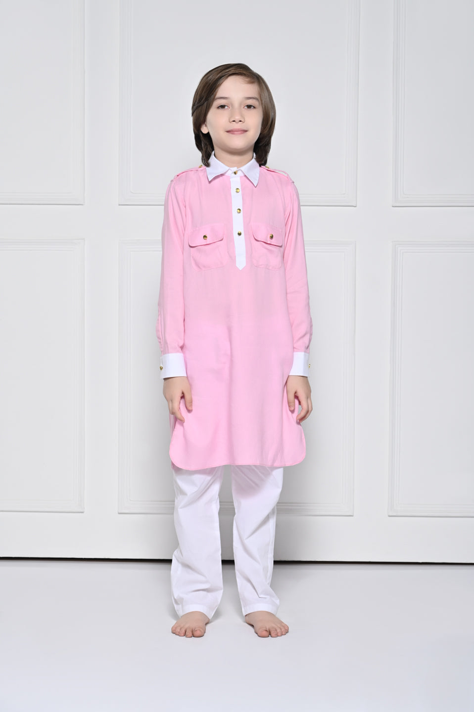 Pink Kurta Set – A Pink Pathani Kurta set for boys