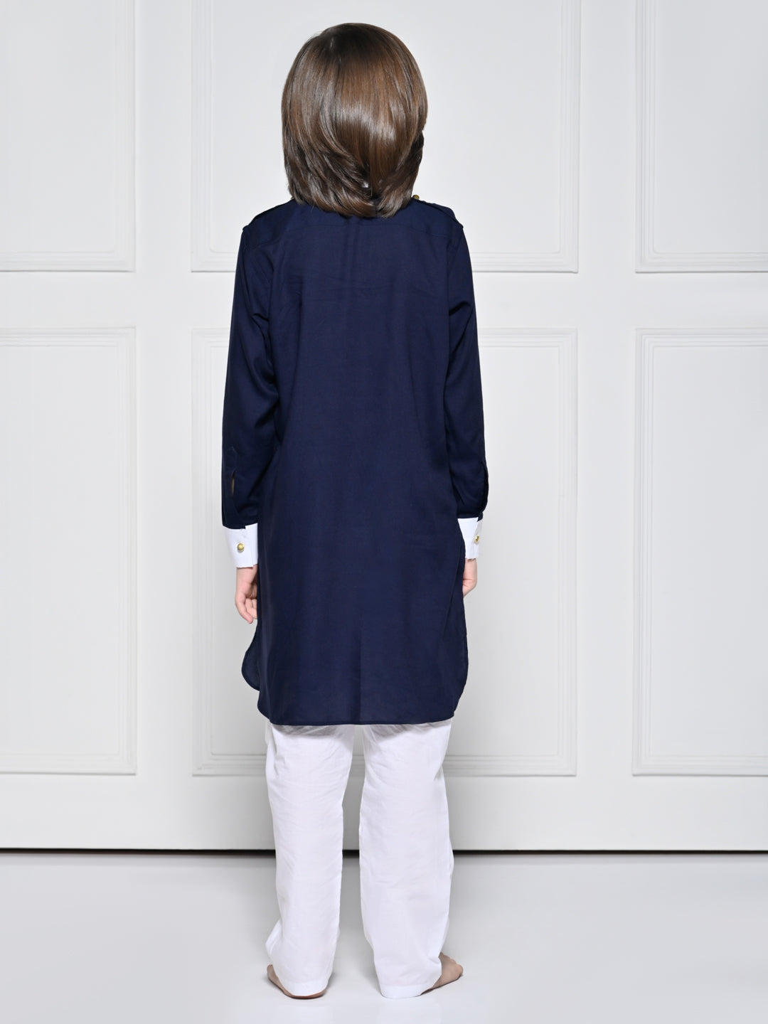 Navy Blue Kurta Set – A Navy Blue Kurta set for boys