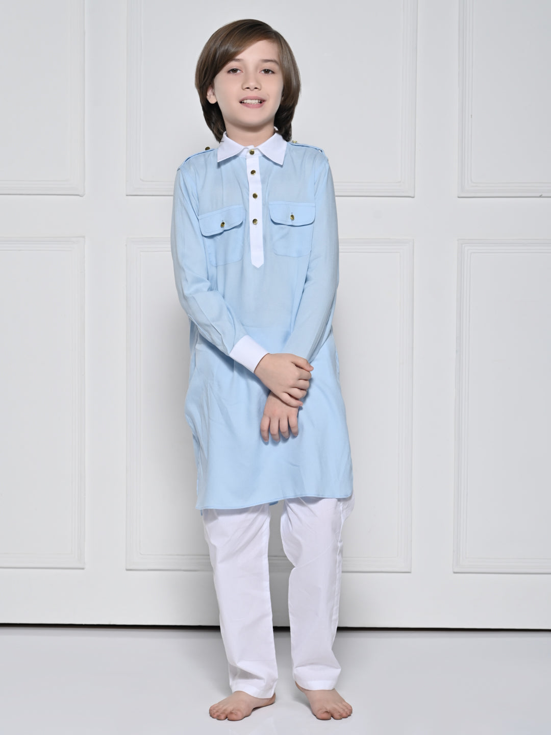 Blue Kurta Set – A Light Blue Kurta set for boys