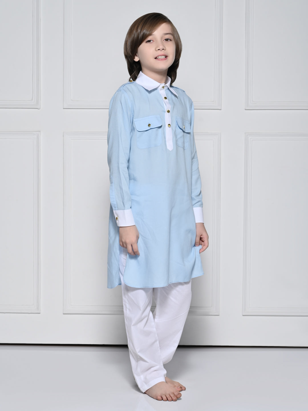 Blue Kurta Set – A Light Blue Kurta set for boys