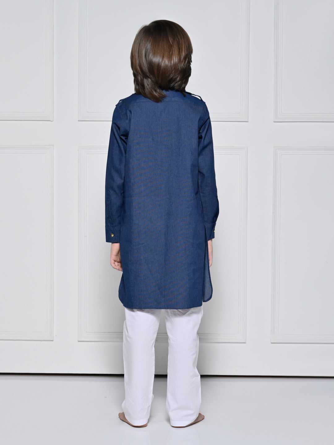Denim kurta pajama set – A Denim Kurta set for boys