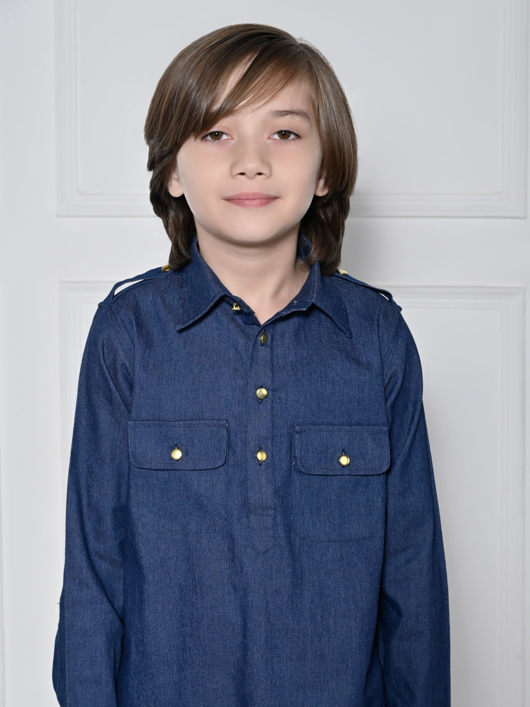 Denim kurta pajama set – A Denim Kurta set for boys