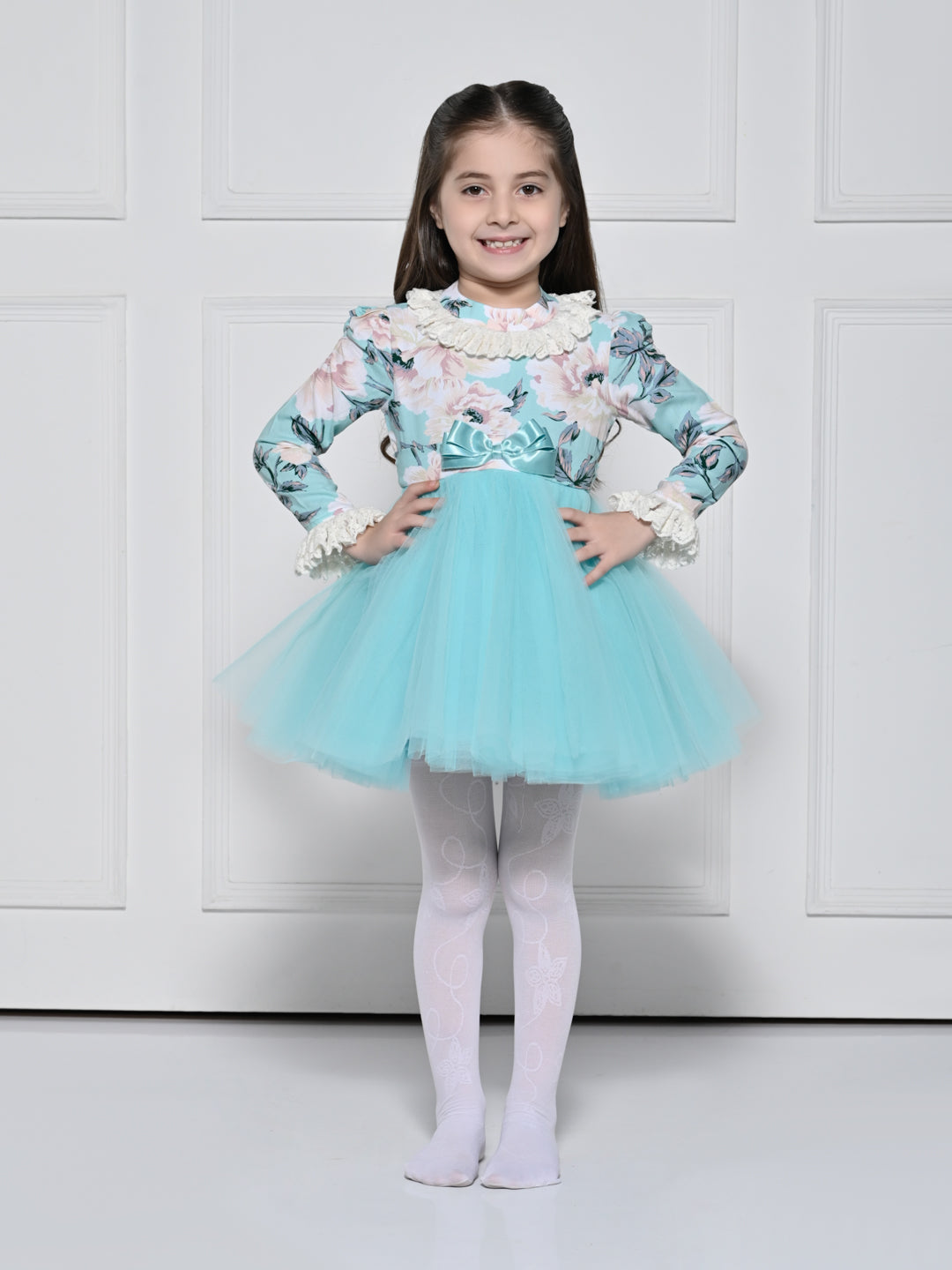 Light Blue Rose Dress