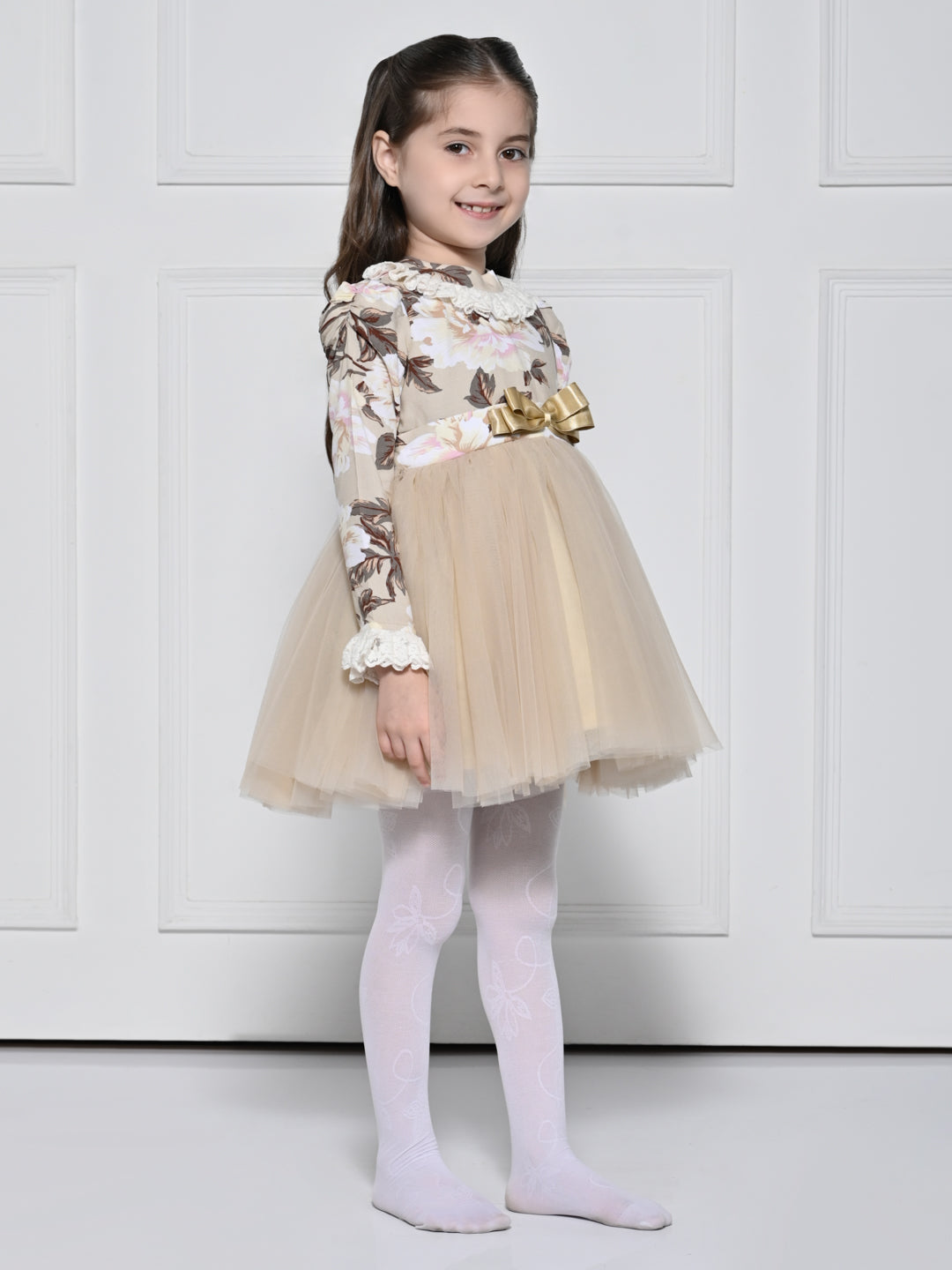 Beige Rose Dress