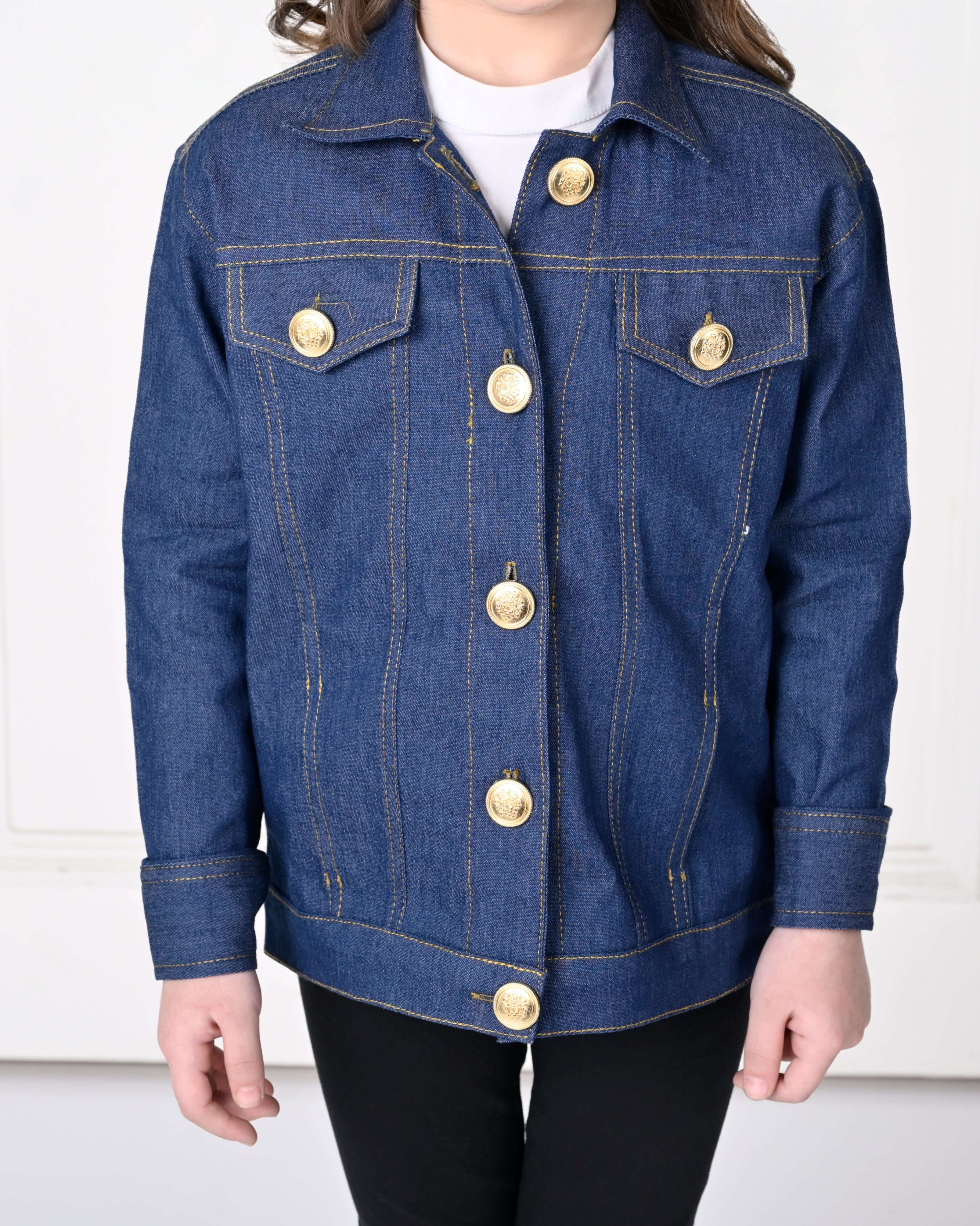 Dark Blue  Over Size Full Sleeve Denim Jacket