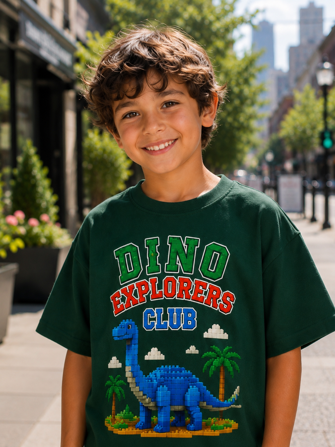 OVERSIZED GREEN DINO CO-ORD