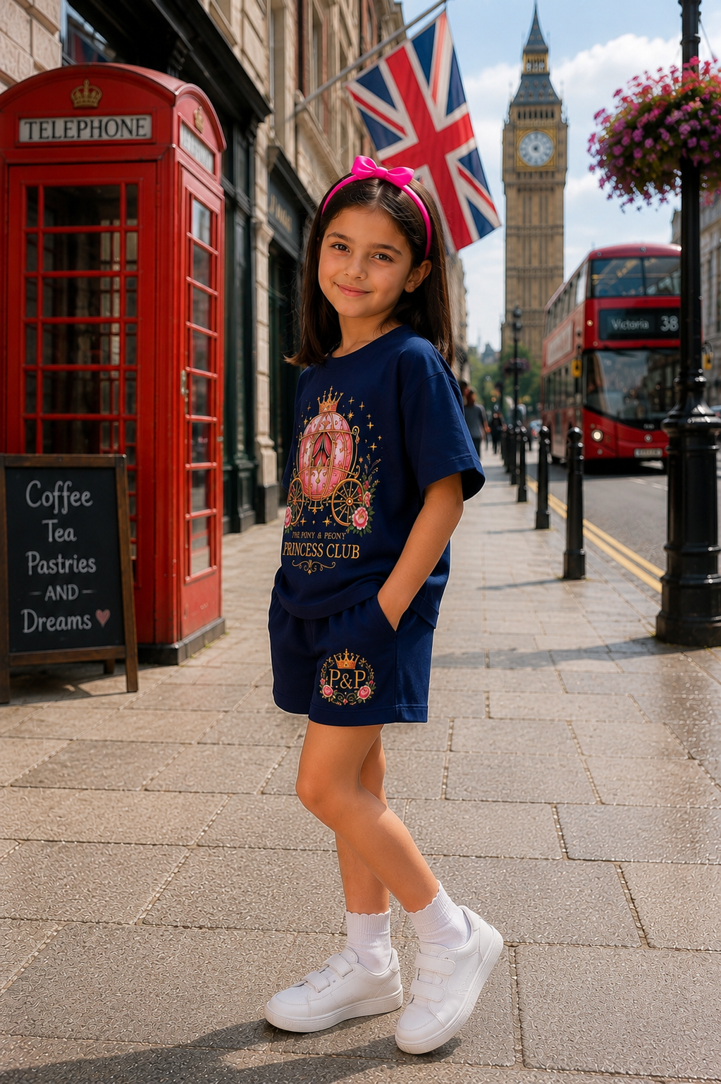 OVERSIZED NAVY CHARIOT CO-ORD SET