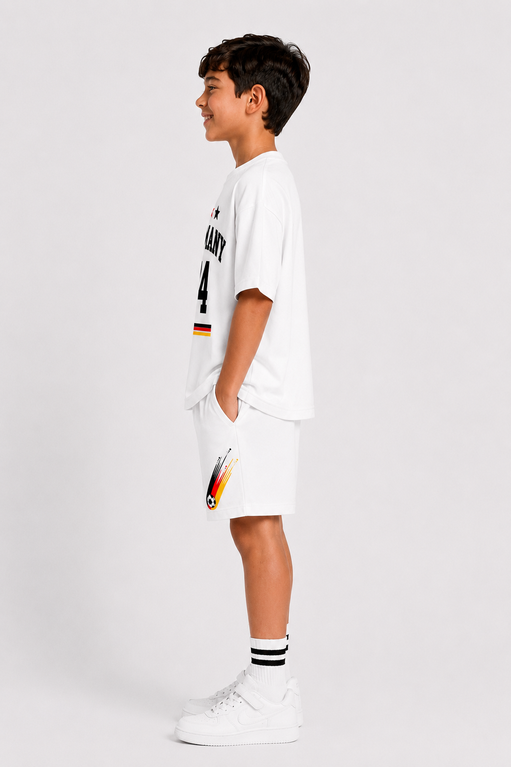 GERMANY - OVERSIZED WHITE CO- ORD SET