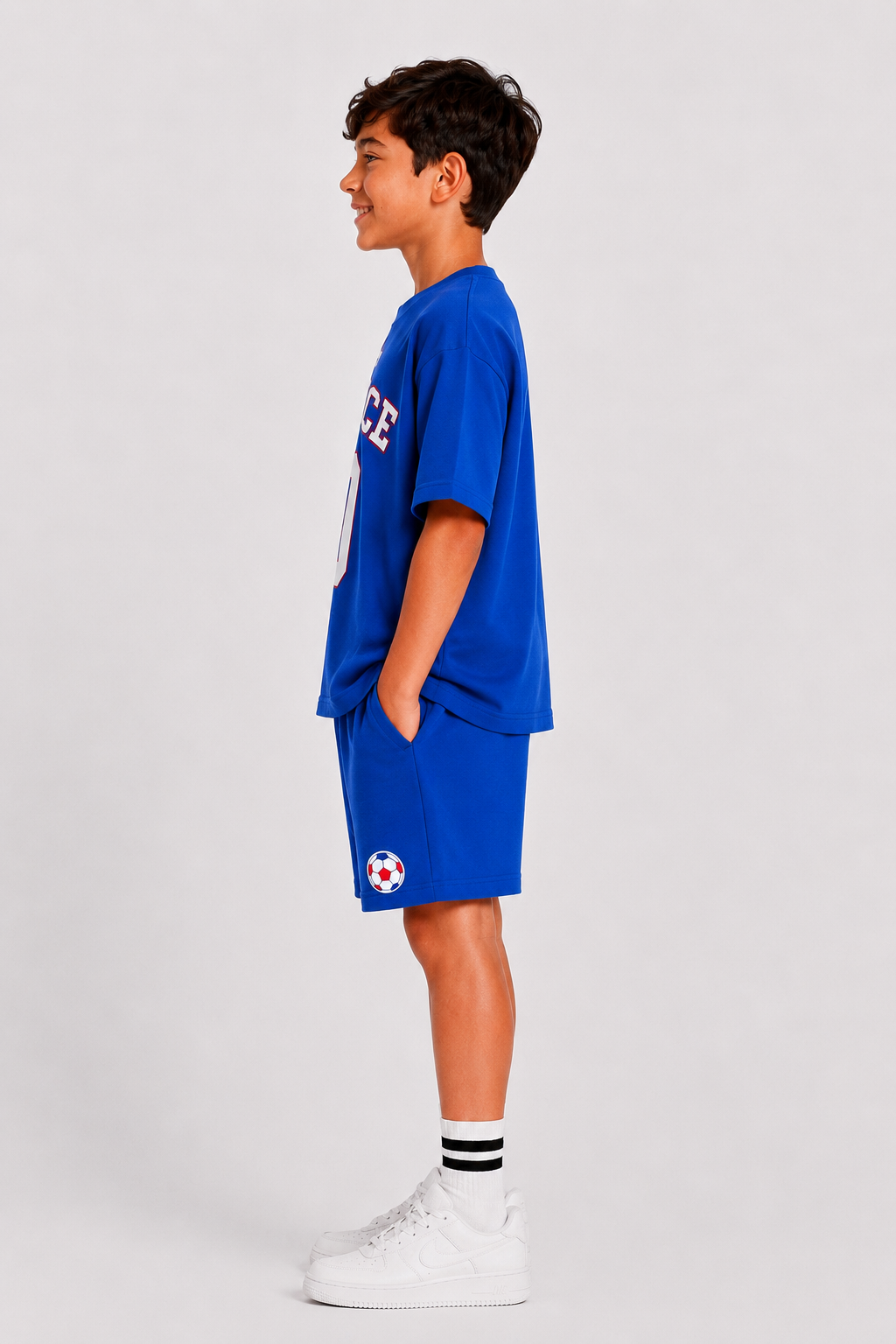 FRANCE - OVERSIZED ROYAL BLUE CO-ORD SET