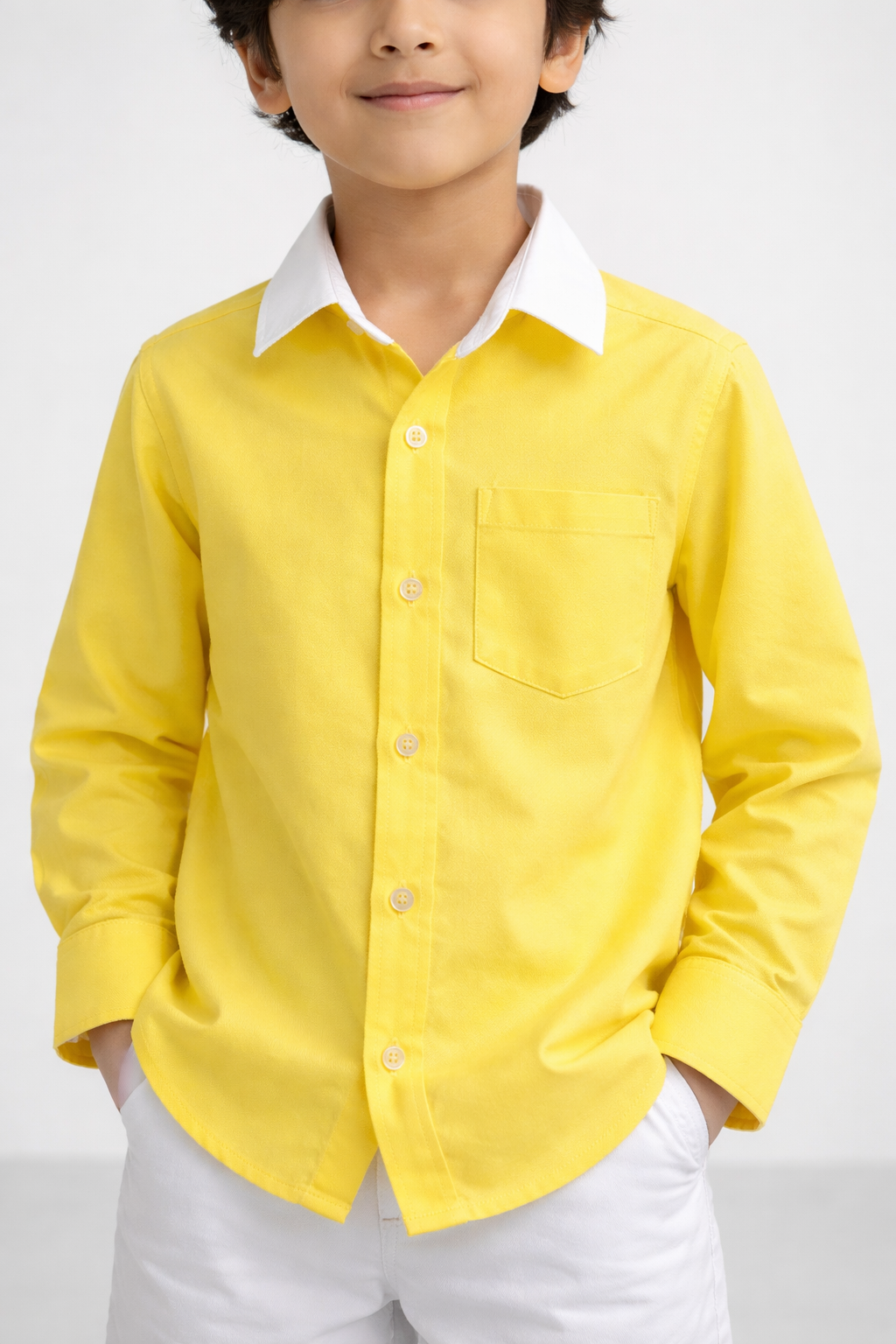 YELLOW DENIM SHIRT