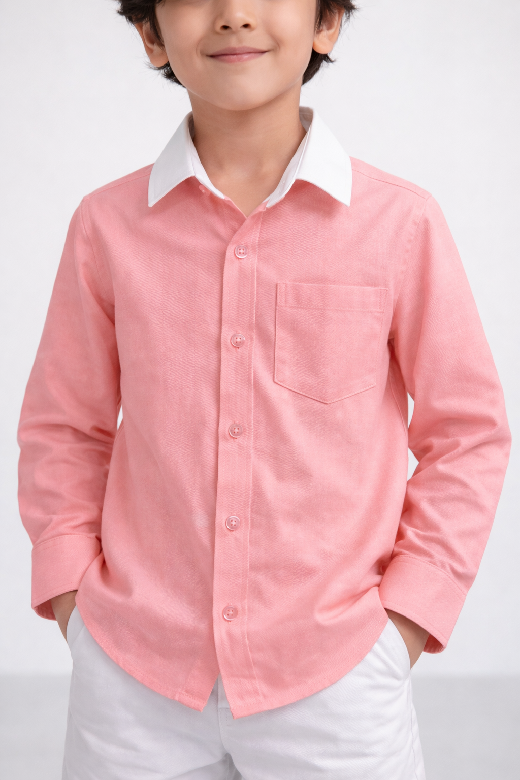 PINK DENIM SHIRT