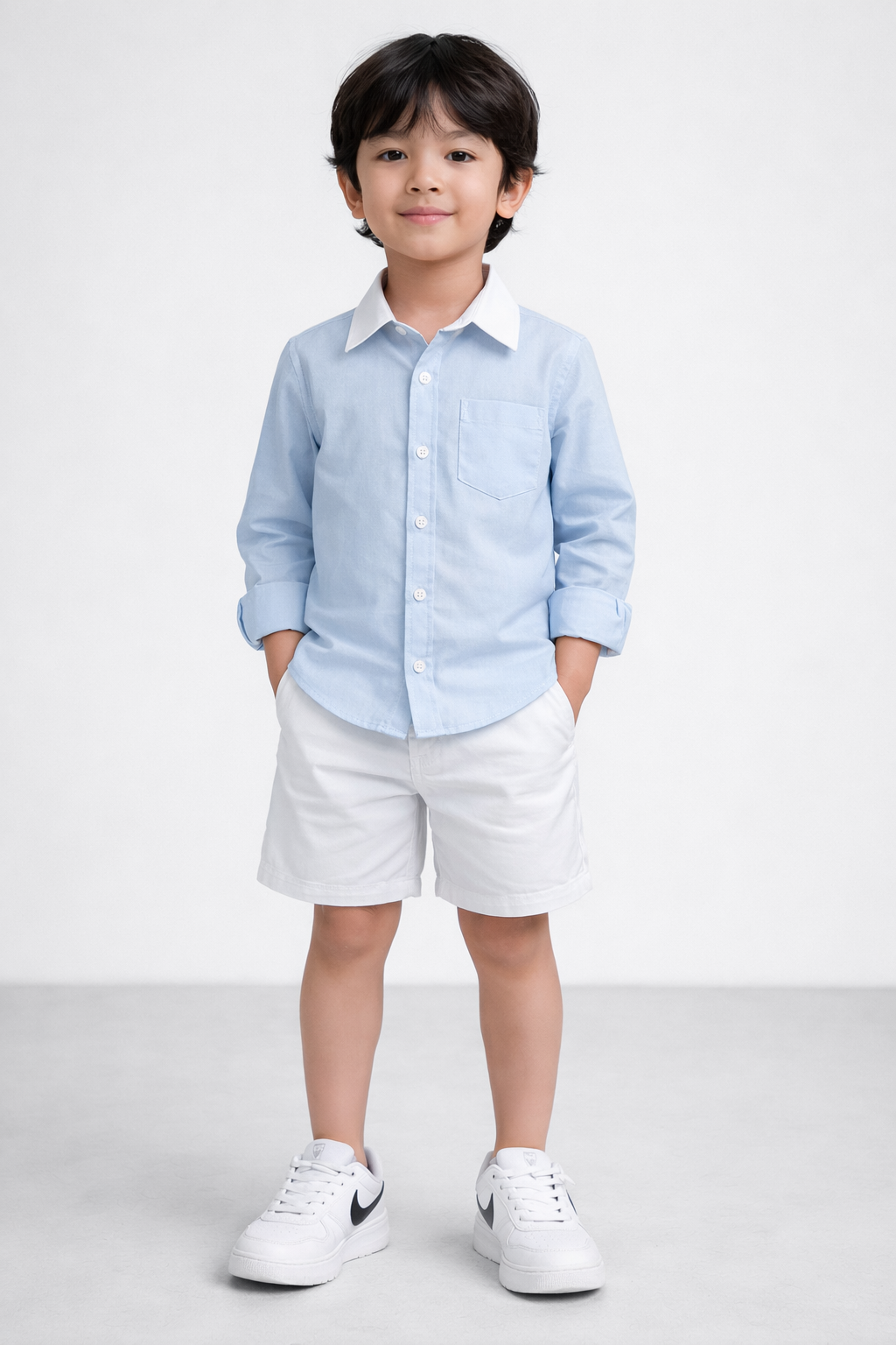 POWDER BLUE DENIM SHIRT