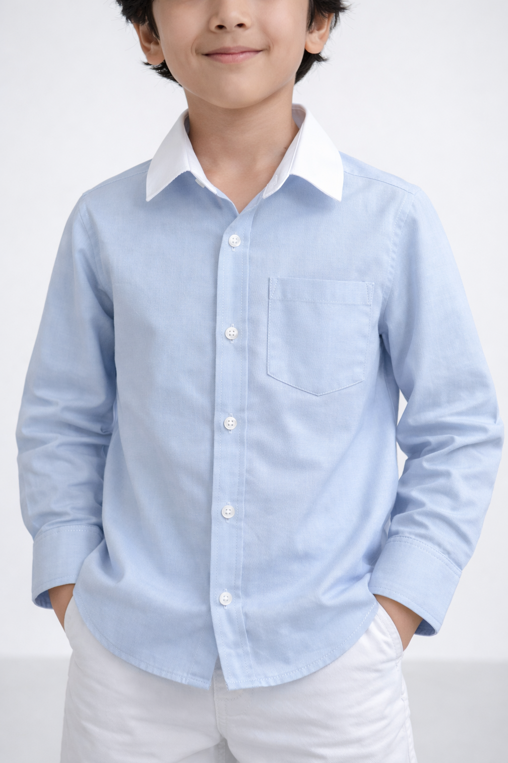 POWDER BLUE DENIM SHIRT