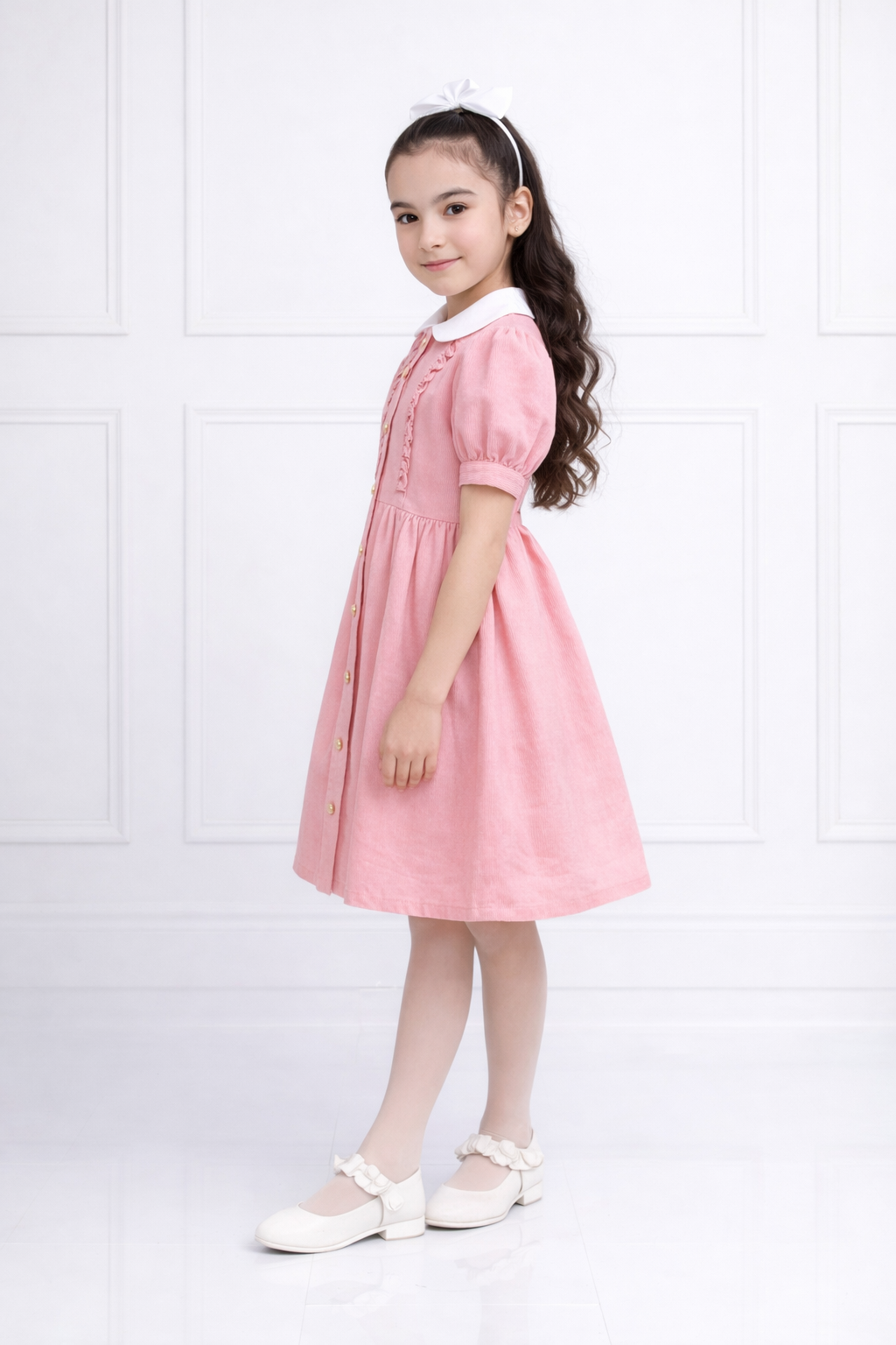 PINK DENIM DRESS