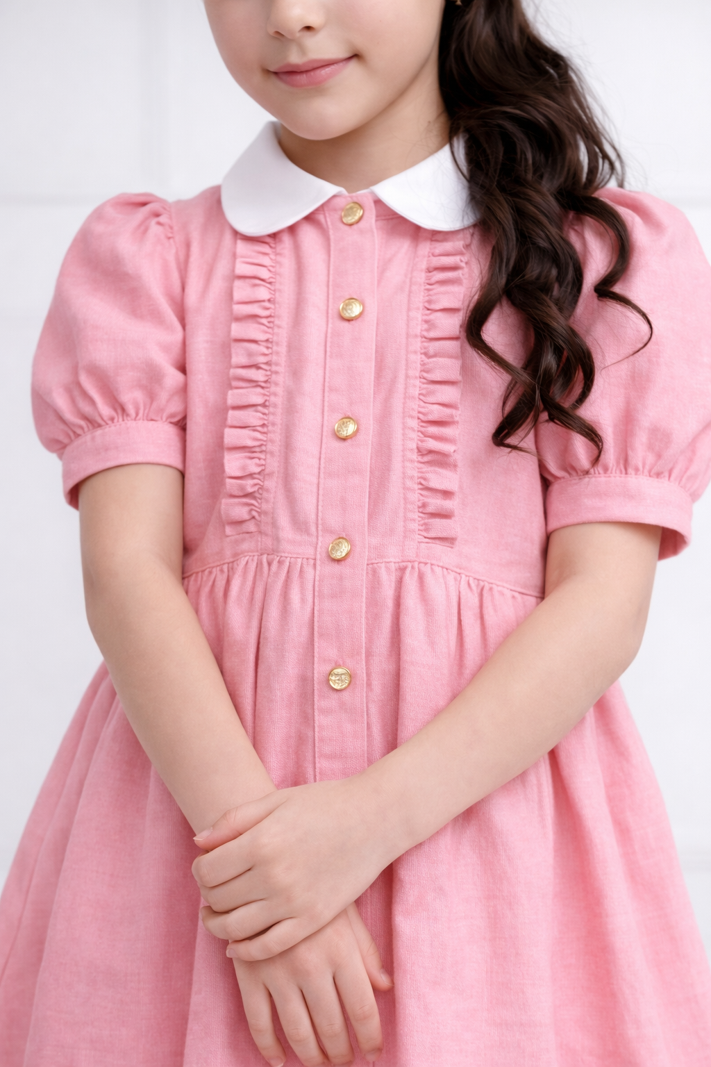 PINK DENIM DRESS