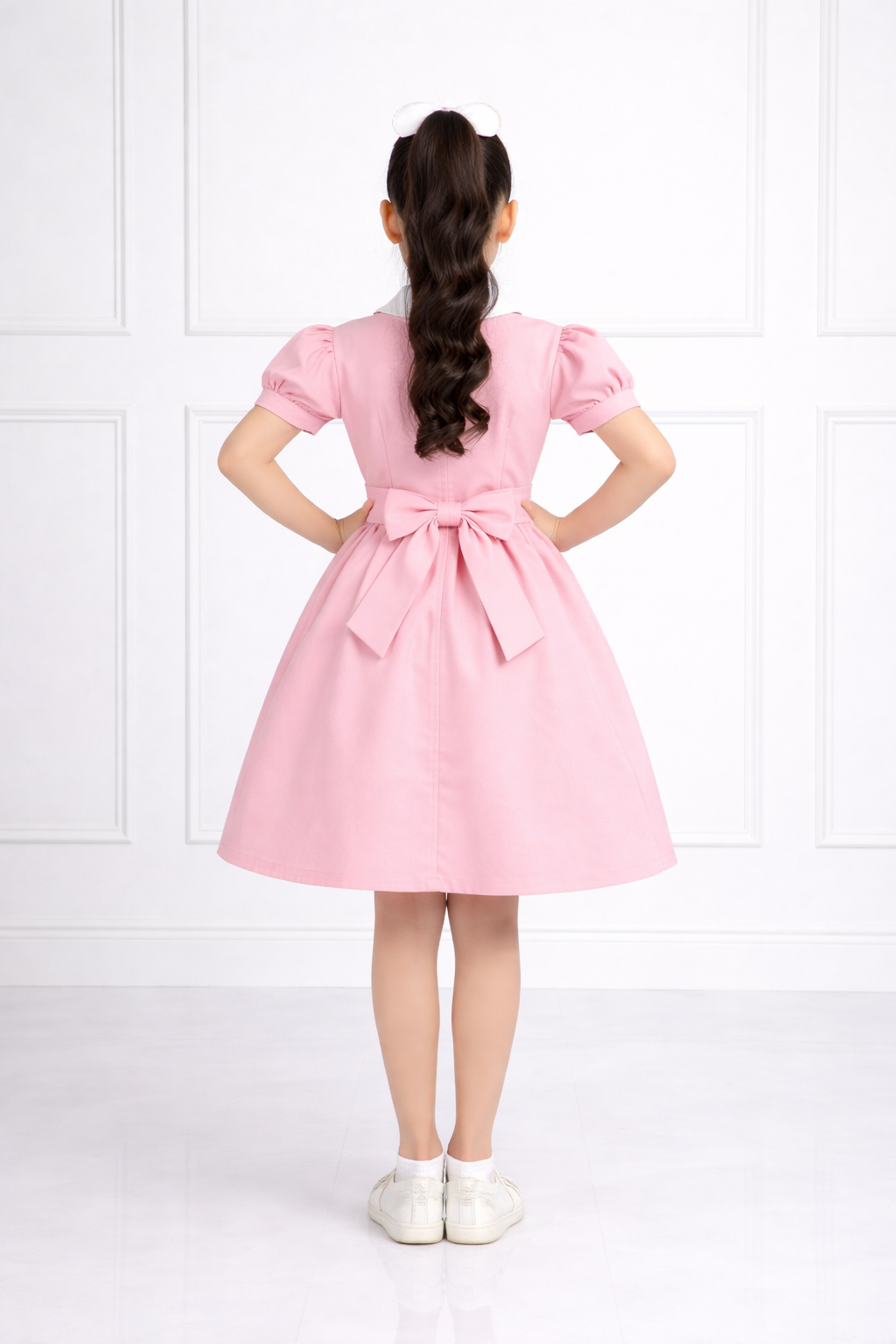 PINK DENIM DRESS