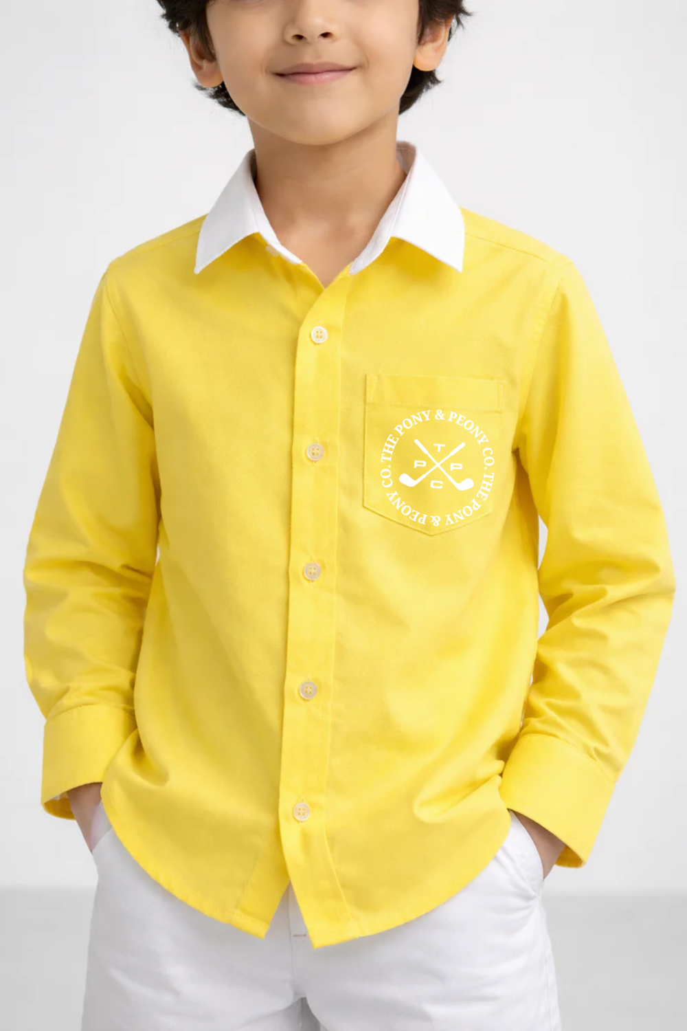 TPPC GOLF DENIM SHIRT - YELLOW