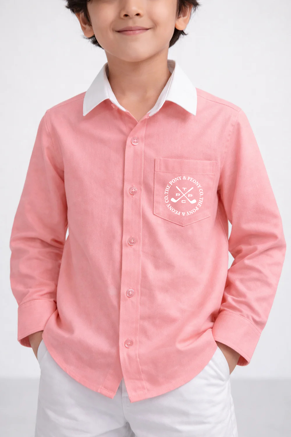 TPPC GOLF DENIM SHIRT - PINK