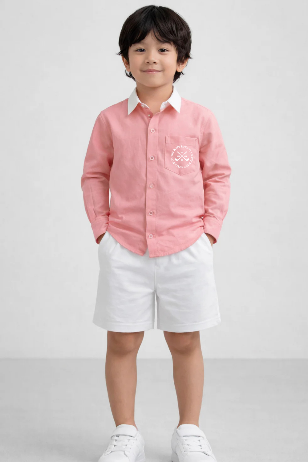 TPPC GOLF DENIM SHIRT - PINK