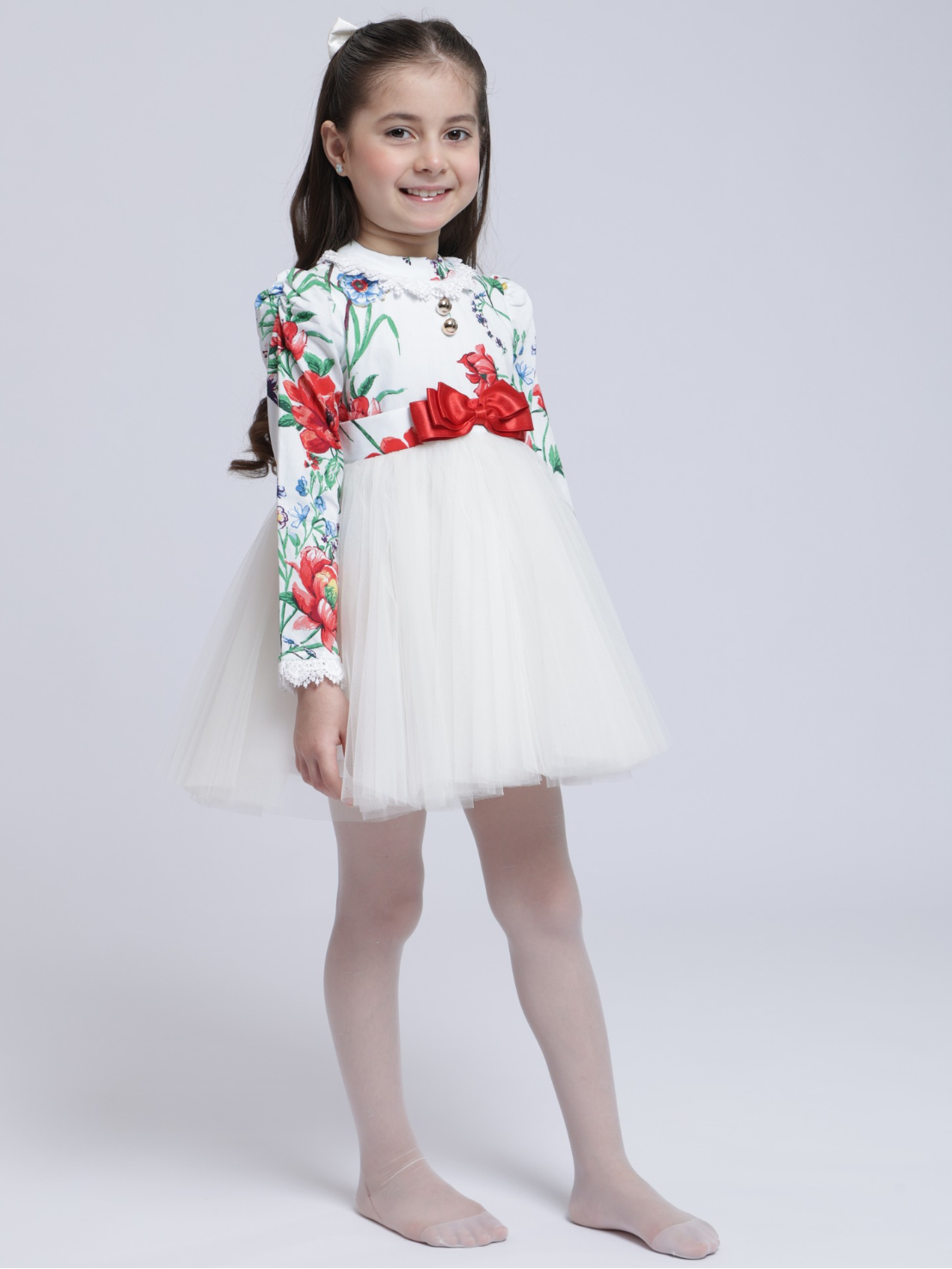 WHITE ROSE DRESS