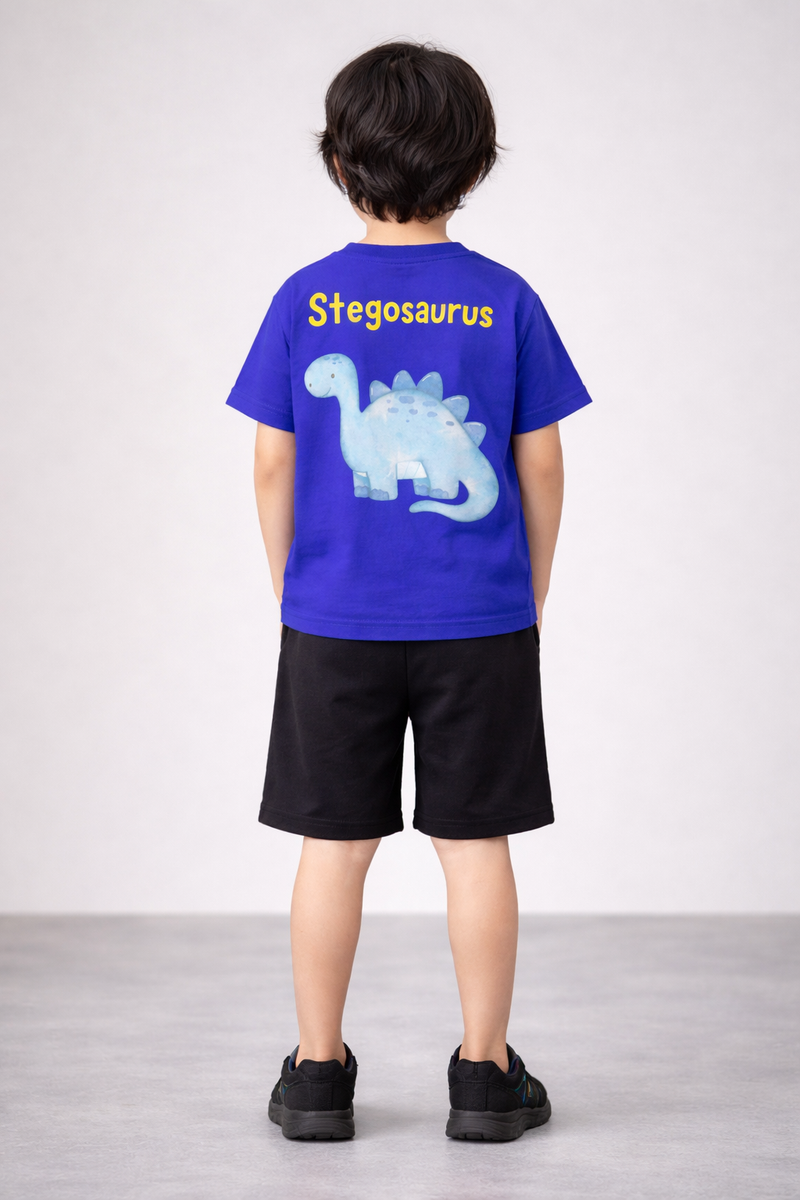 STEGOSAURUS ROYAL BLUE T-SHIRT
