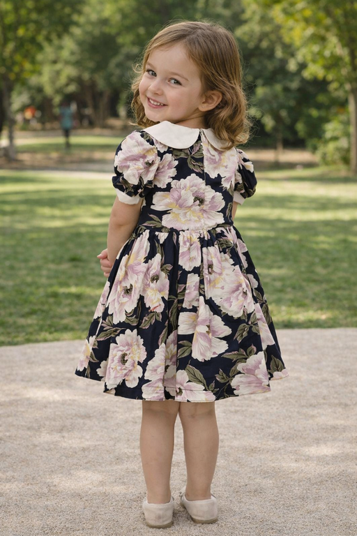 NAVY FLORAL DRESS