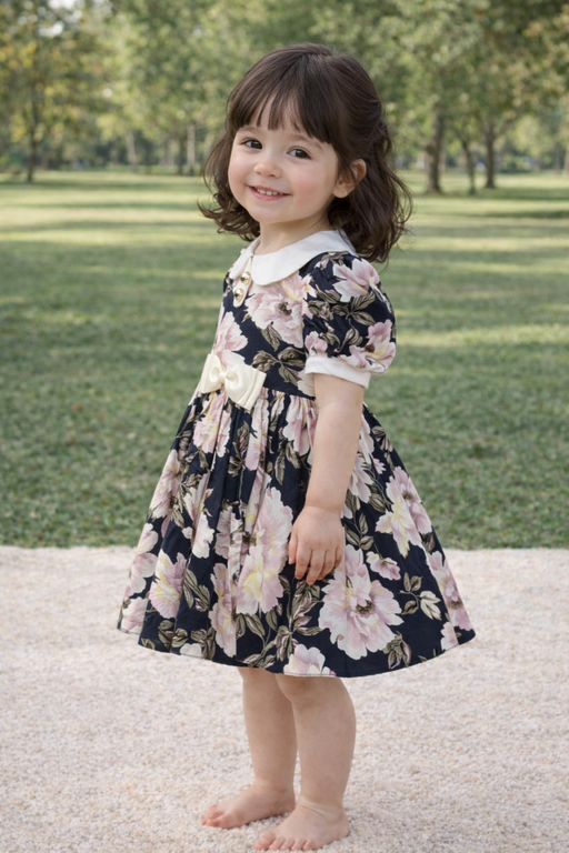 NAVY FLORAL DRESS