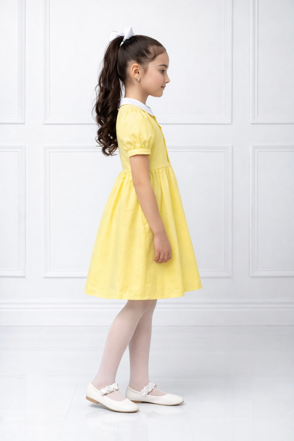 YELLOW DENIM DRESS