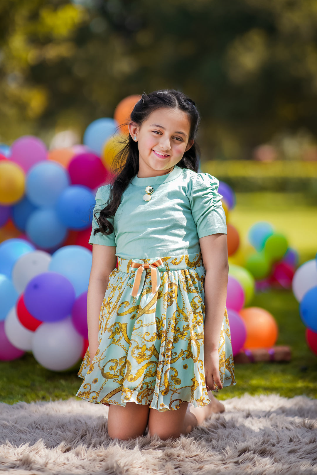 Jade Dragonfly Co-ord Skirt Set (Sale) - The Pony & Peony Co.